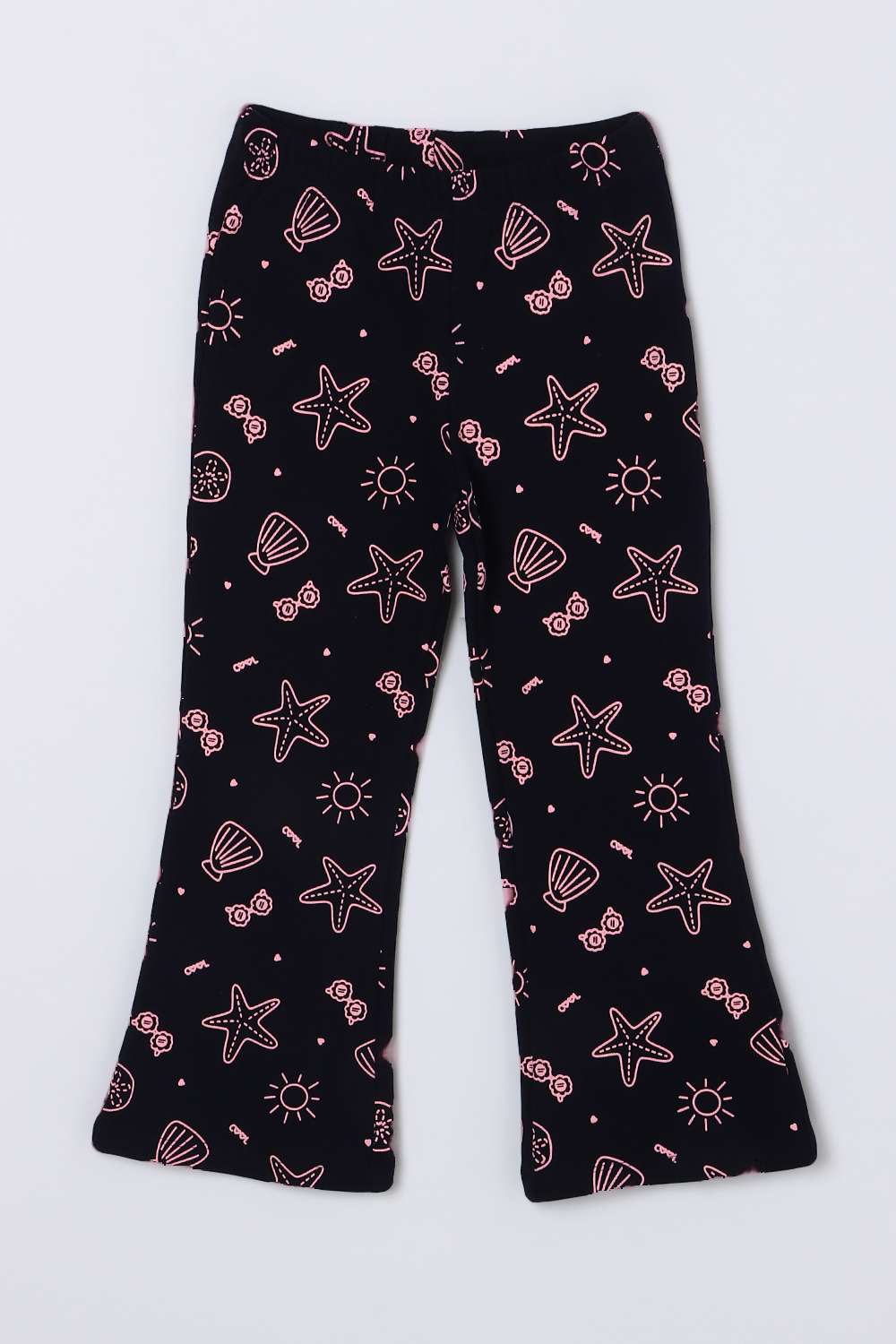 Character-Print-Blended-Fabric-Regular-Fit-Girls-Leggings
