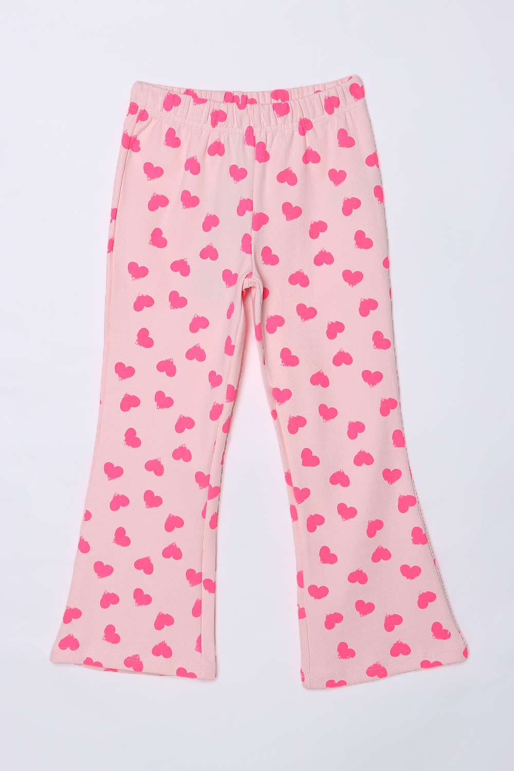 Graphic-Print-Blended-Fabric-Regular-Fit-Girls-Leggings