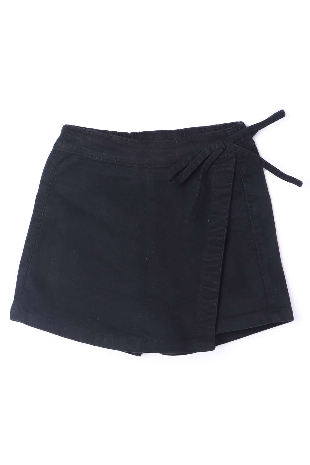Solid-Blended-Fabric-Regular-Fit-Girls-Shorts