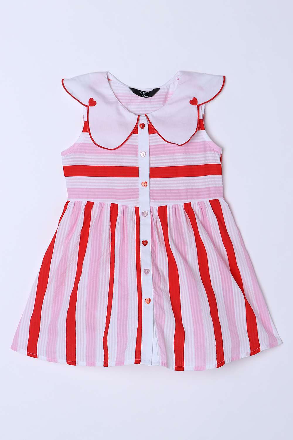 Printed-Cotton-Round-Neck-Girls-Casual-Wear-Dress