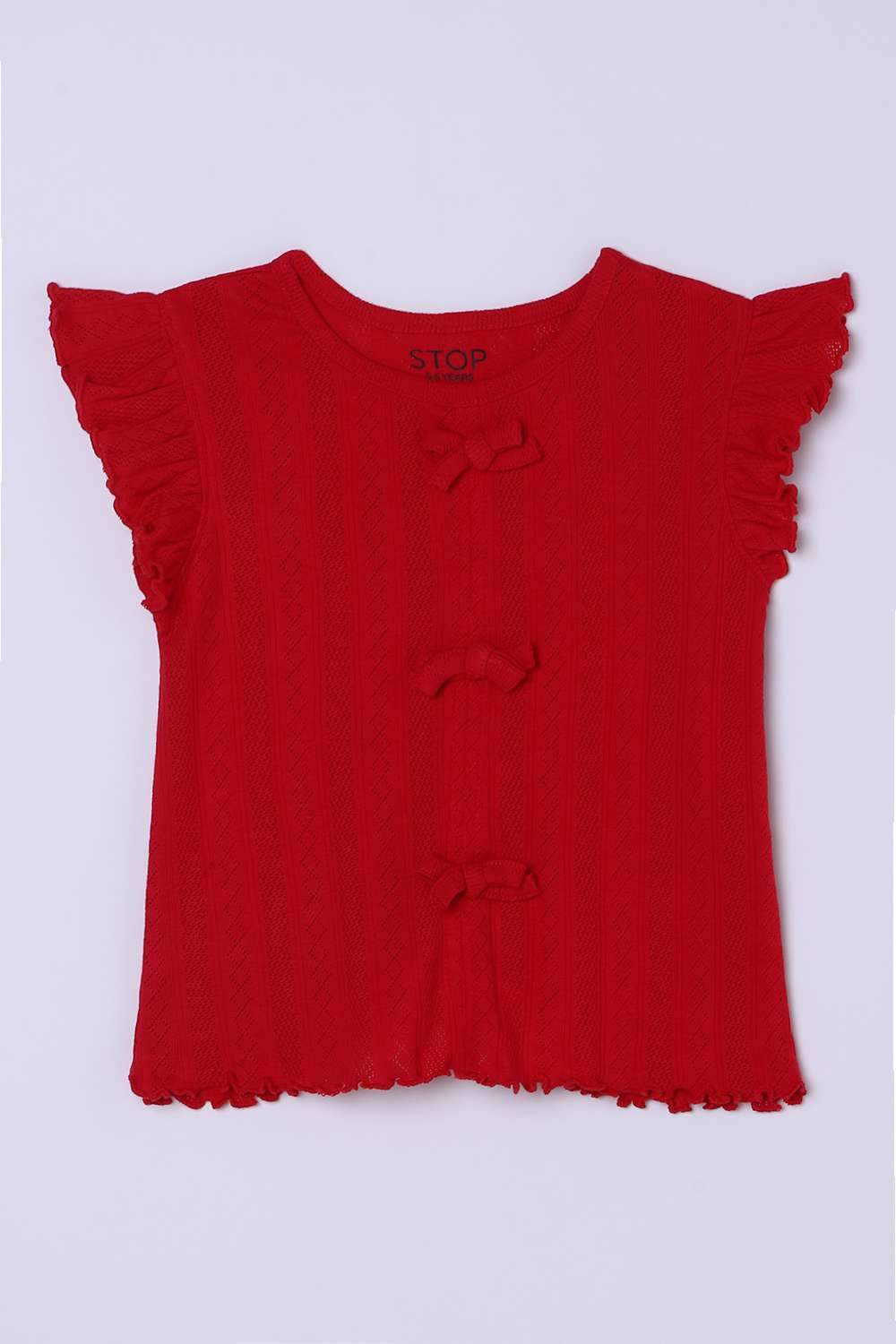 Solid-Blended-Fabric-Girls-Top