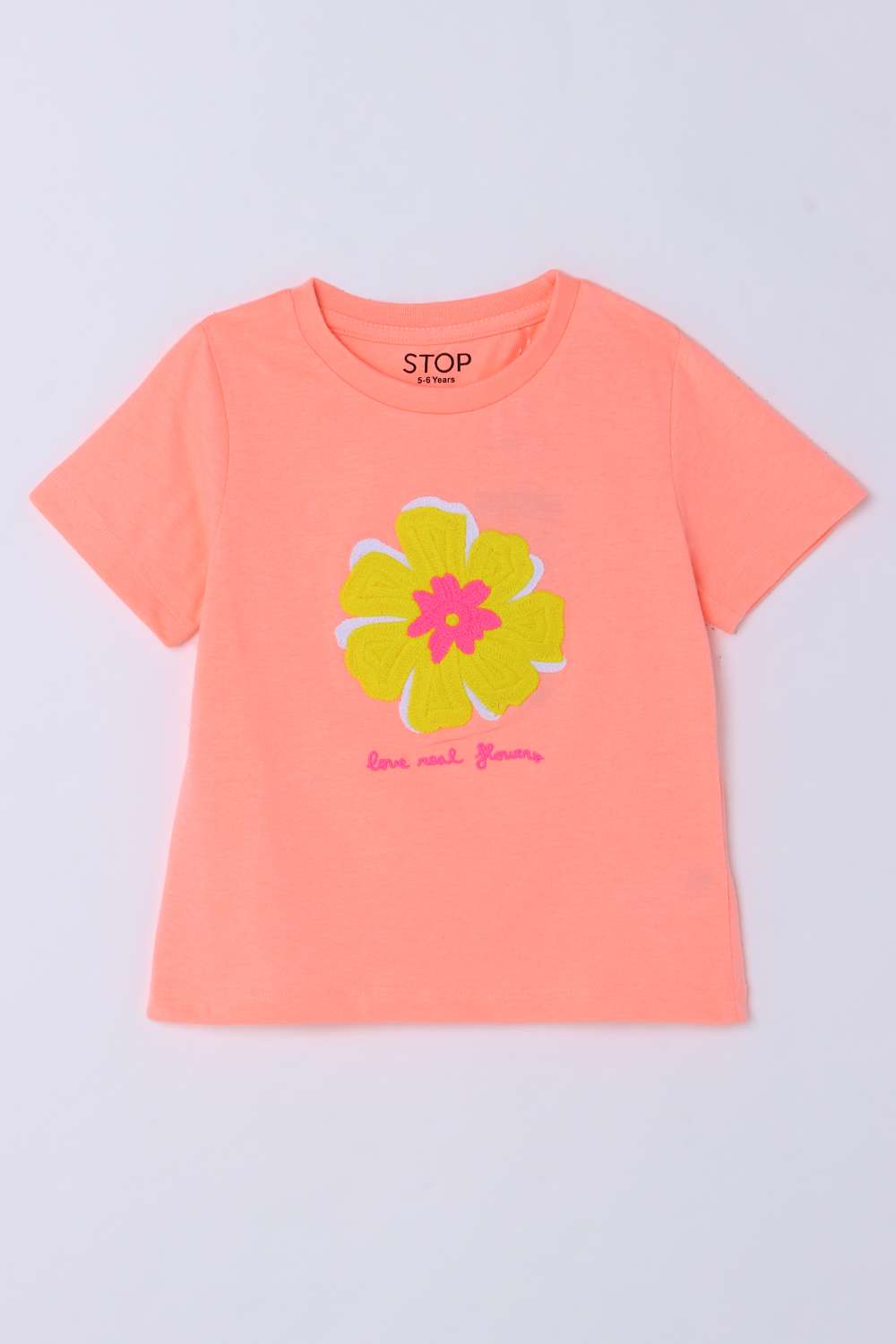 Embroidered-Cotton-Round-Neck-Girls-T-Shirt