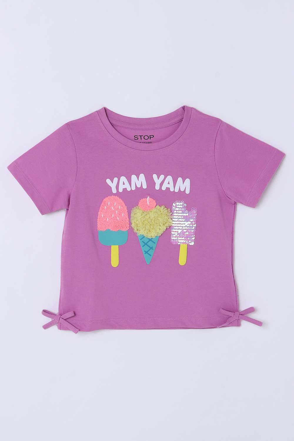 Graphic-Print-Cotton-Round-Neck-Girls-T-Shirt