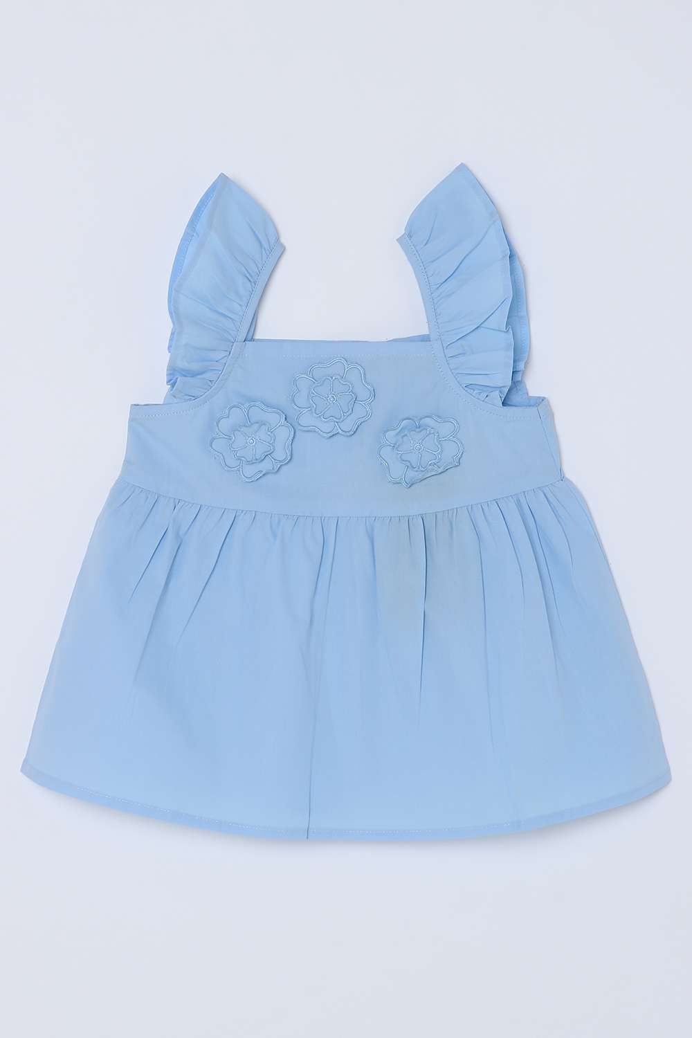 Solid-Cotton-Square-Neck-Girls-Top