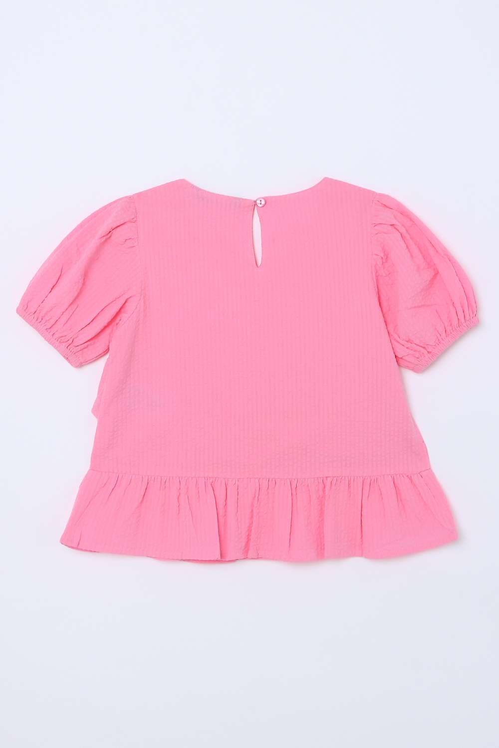 Solid-Cotton-Round-Neck-Girls-Top