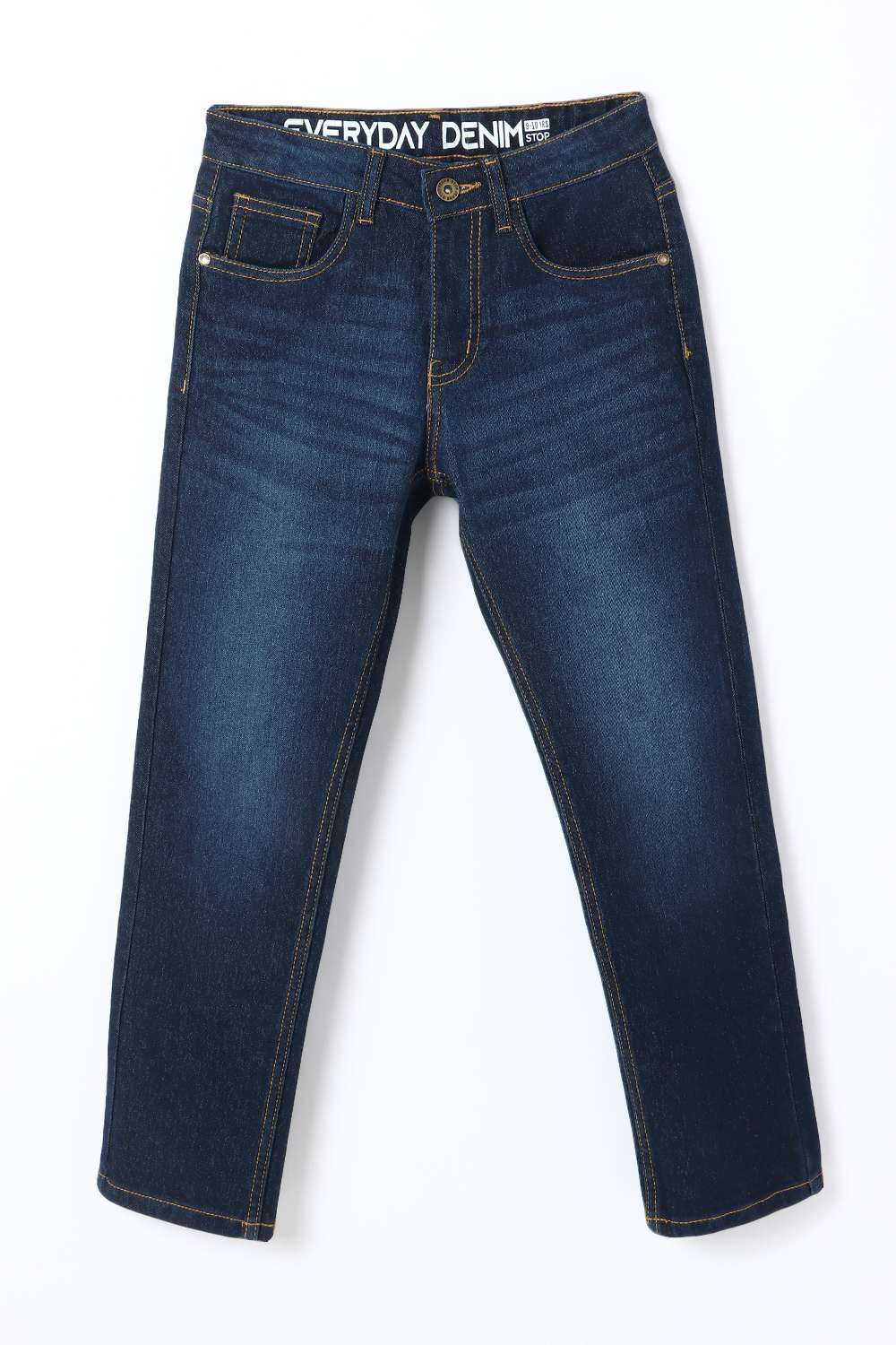 Solid-Blended-Fabric-Regular-Fit-Boys-Jeans