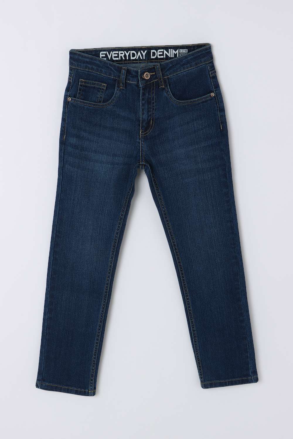 Solid-Blended-Fabric-Regular-Fit-Boys-Jeans