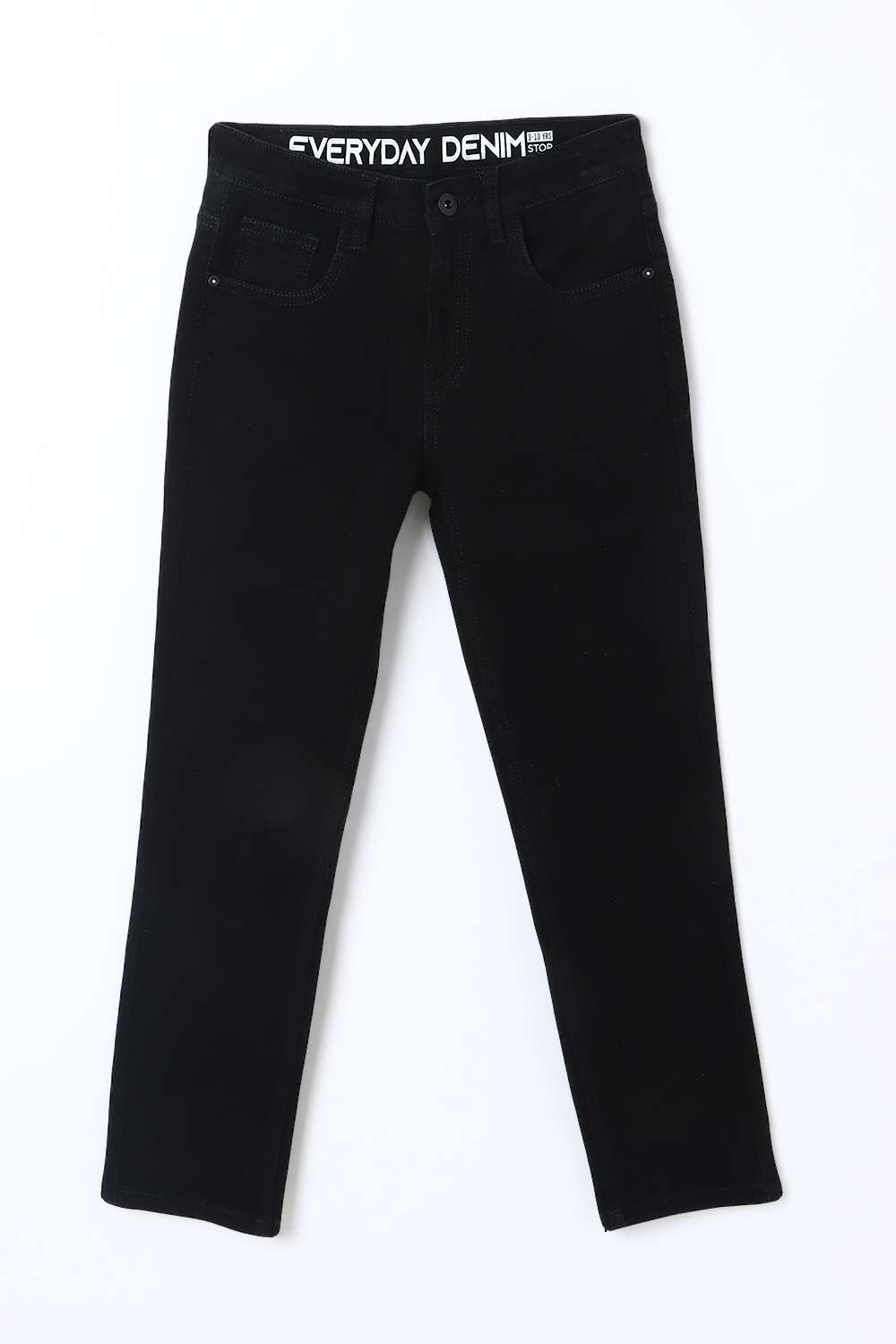 Solid-Blended-Fabric-Regular-Fit-Boys-Jeans