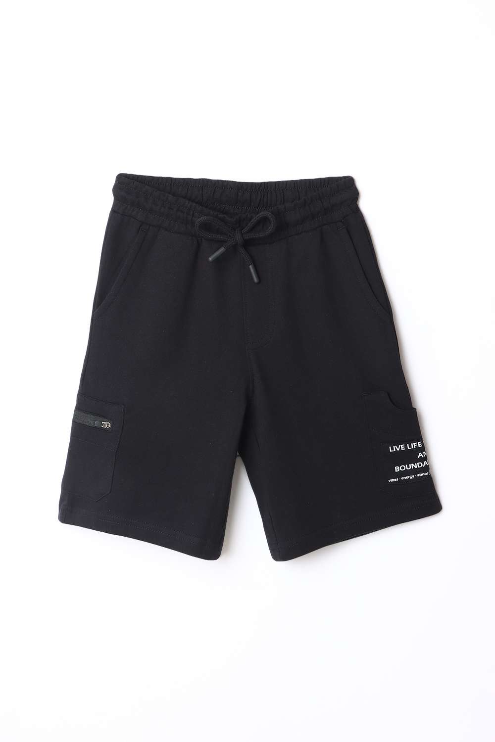 Solid-Blended-Fabric-Regular-Fit-Boys-Shorts