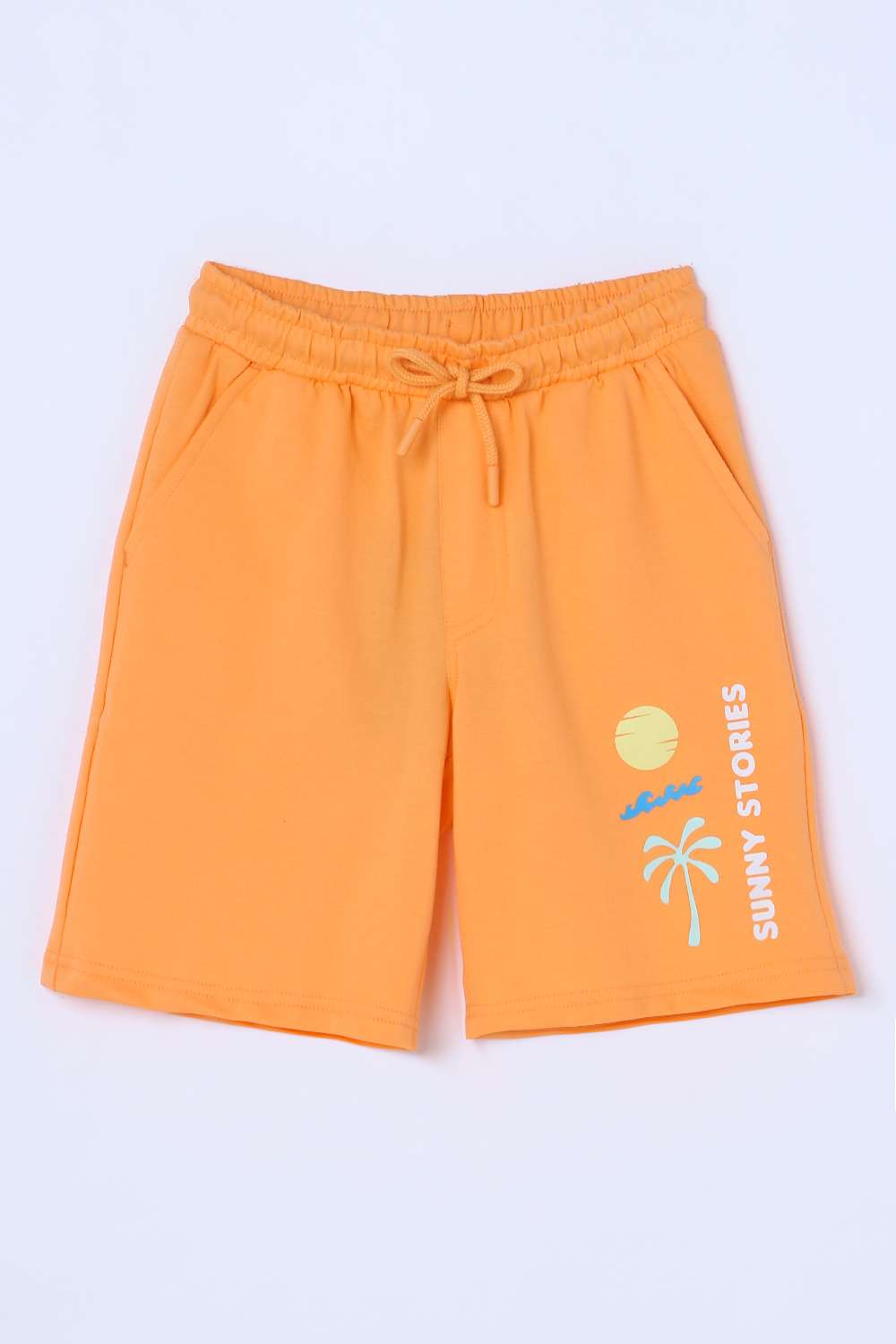 Graphic-Print-Blended-Fabric-Regular-Fit-Boys-Shorts