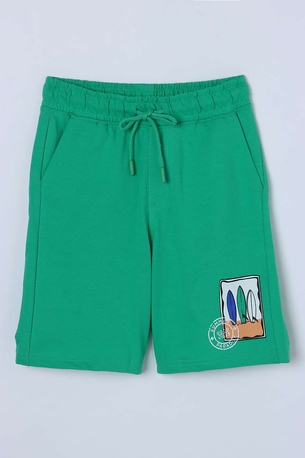 Graphic-Print-Blended-Fabric-Regular-Fit-Boys-Shorts