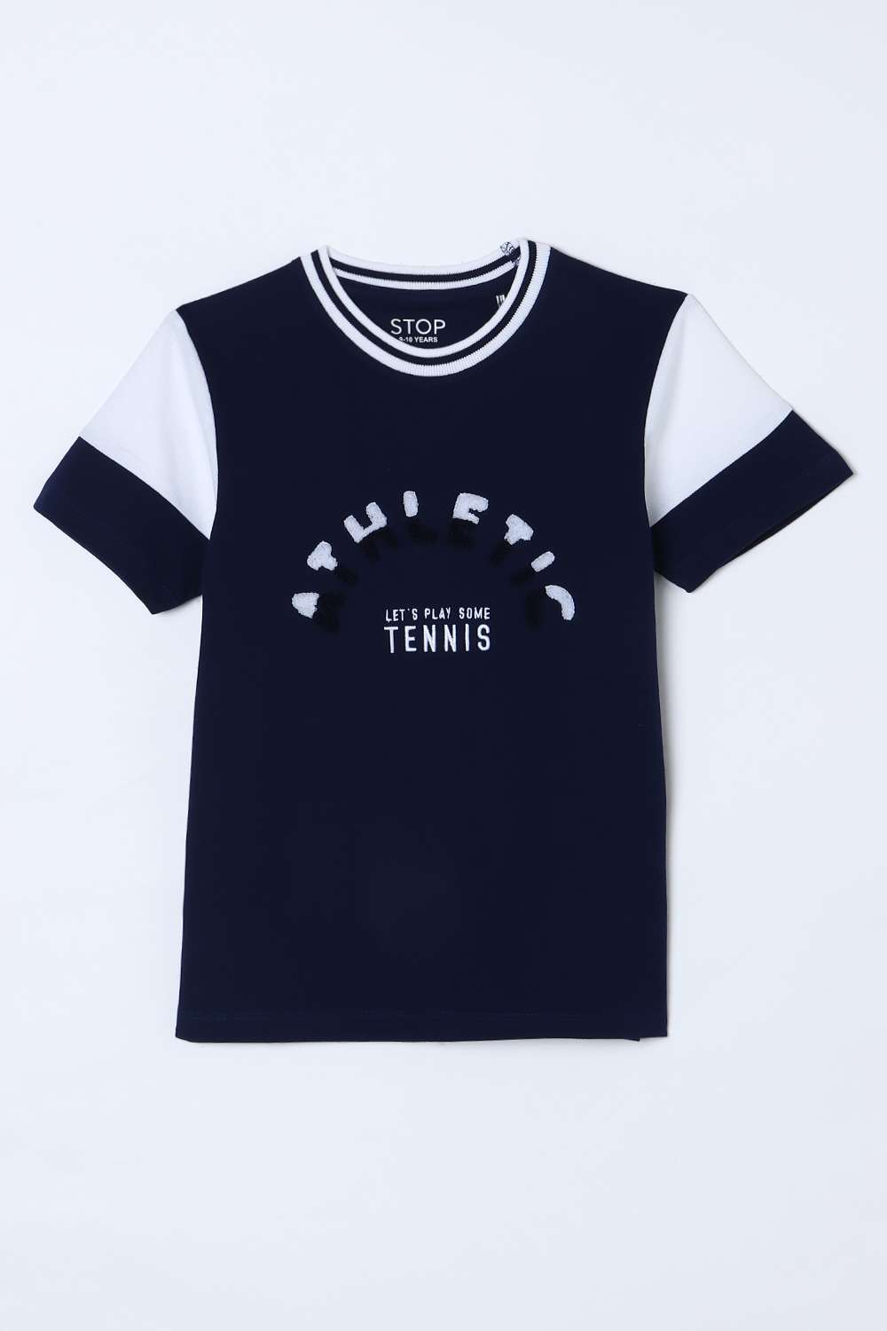 Color-Block-Cotton-Round-Neck-Boys-T-Shirt