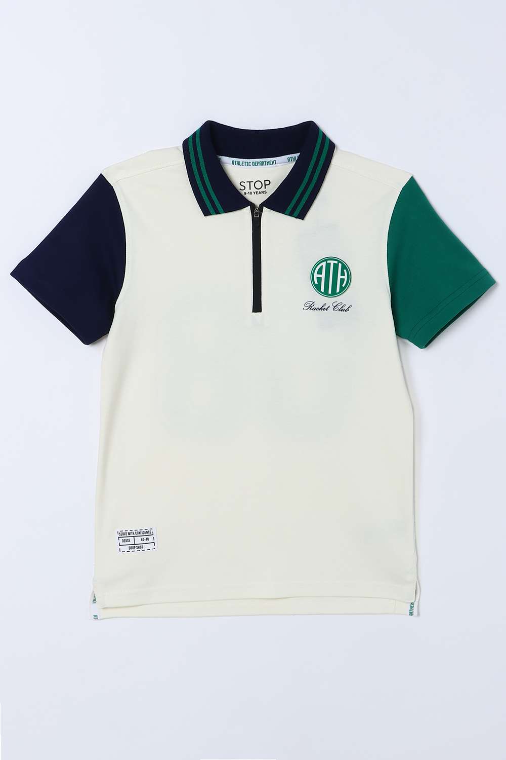 Solid-Cotton-Collared-Boys-T-Shirt