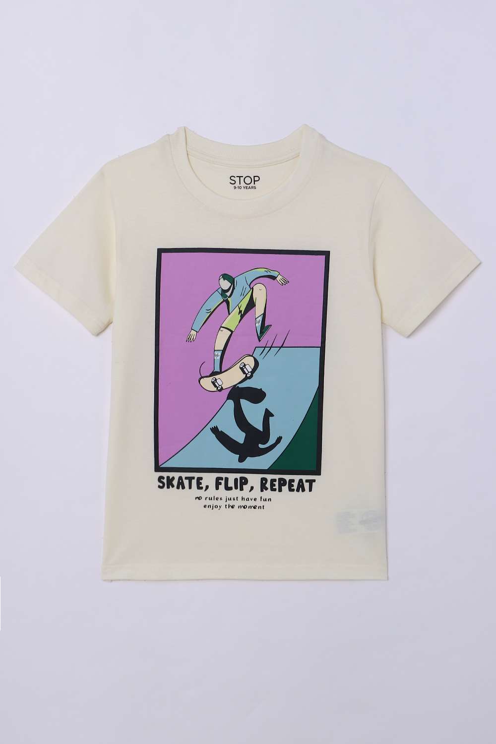 Graphic-Print-Jersey-Round-Neck-Boys-T-Shirt