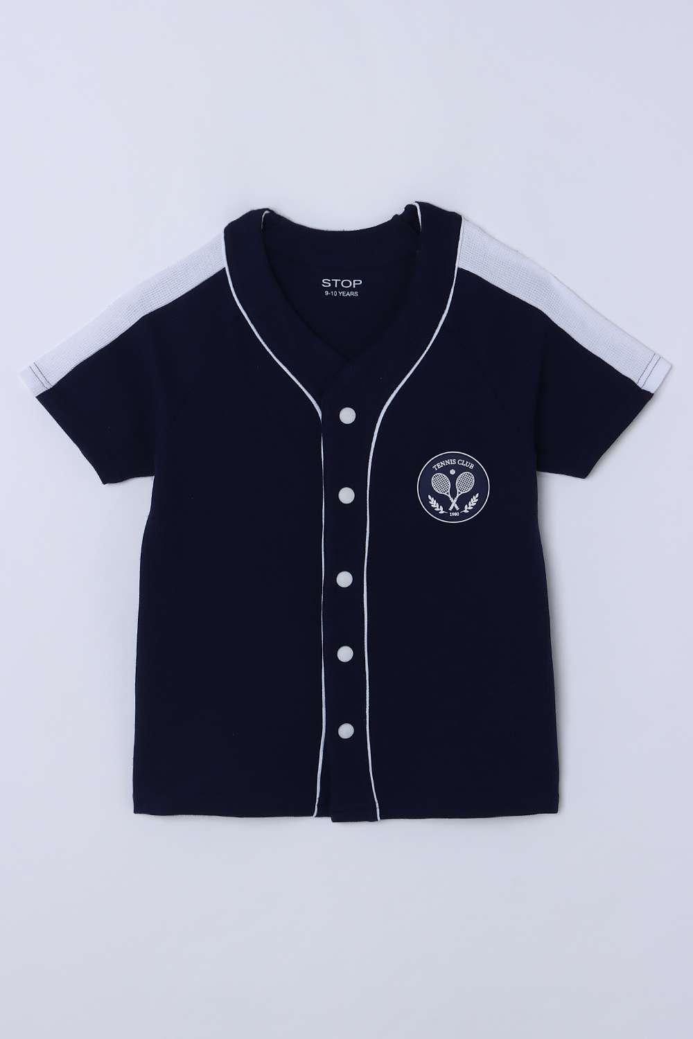 Solid-Cotton-V-Neck-Boys-T-Shirt