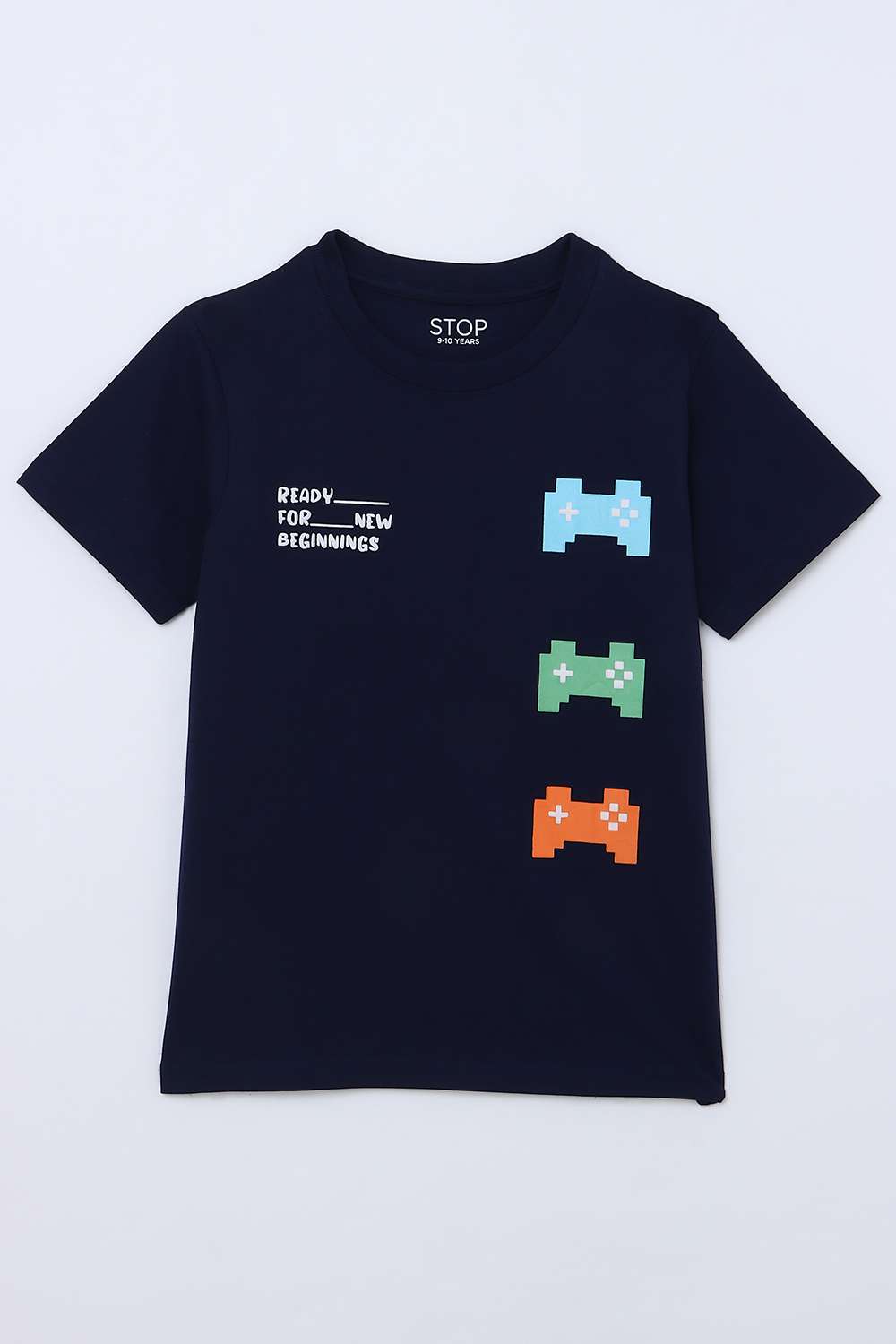 Graphic-Print-Jersey-Round-Neck-Boys-T-Shirt
