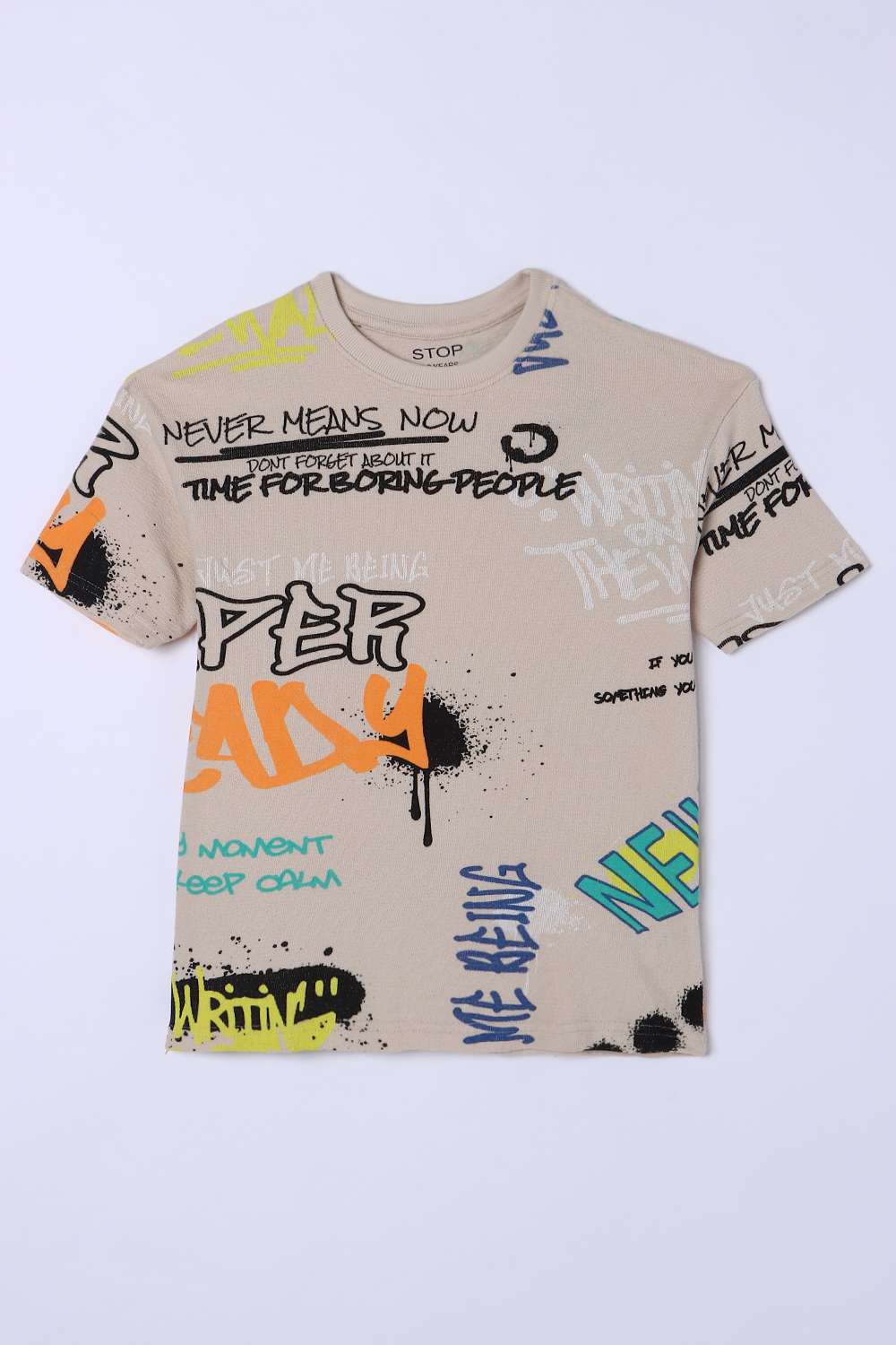 Printed-Cotton-Round-Neck-Boys-T-Shirt