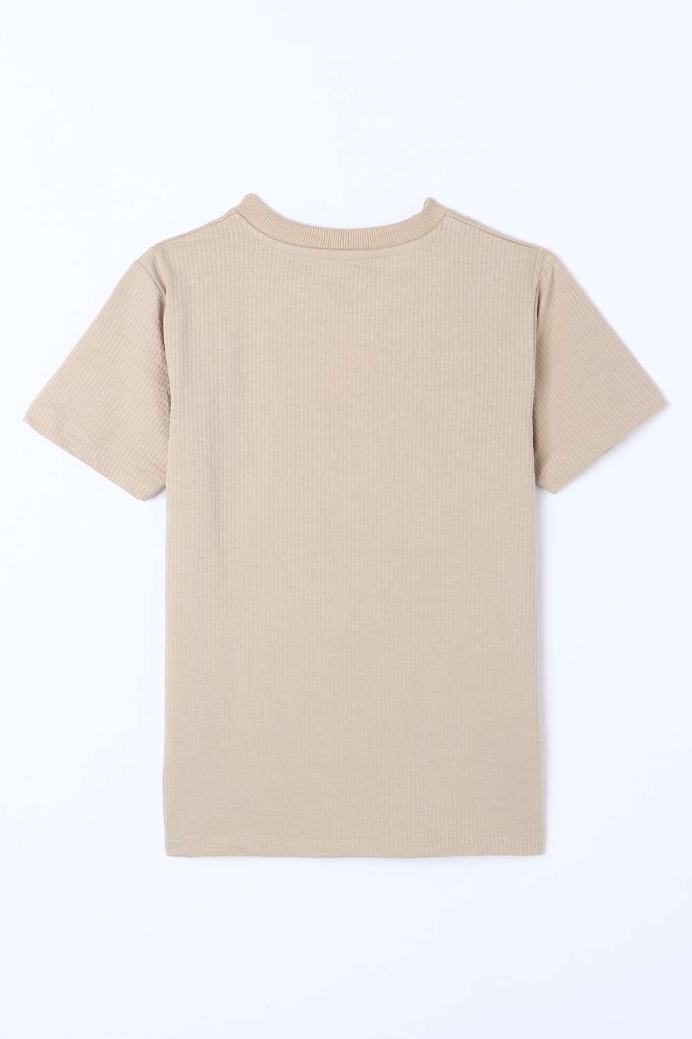 Textured-Cotton-Round-Neck-Boys-T-Shirt