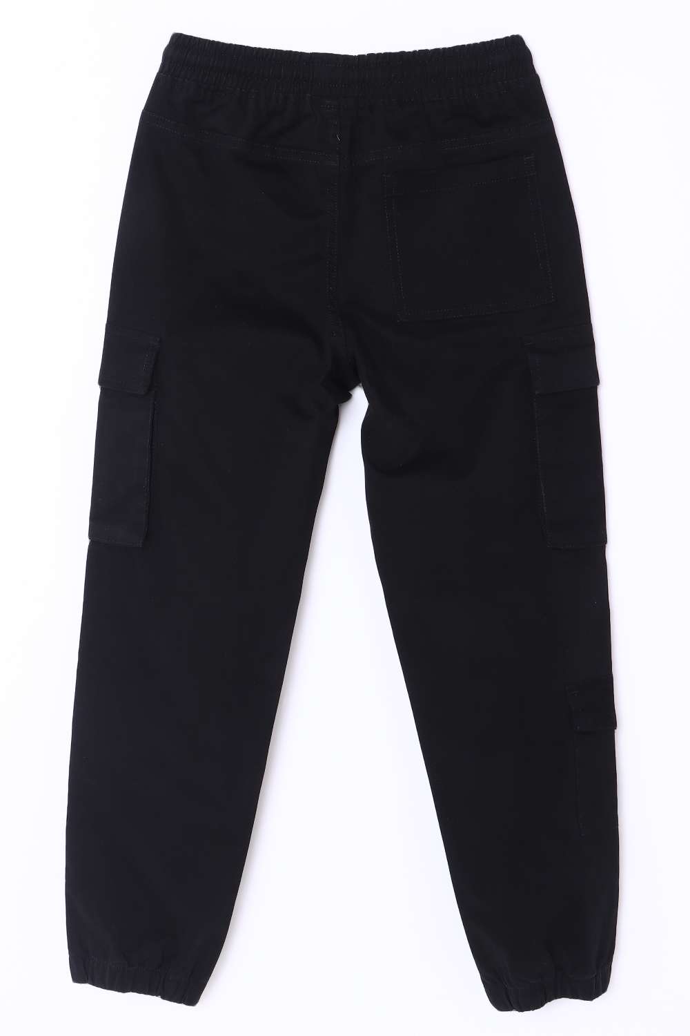 Solid-Blended-Fabric-Regular-Fit-Boys-Trousers