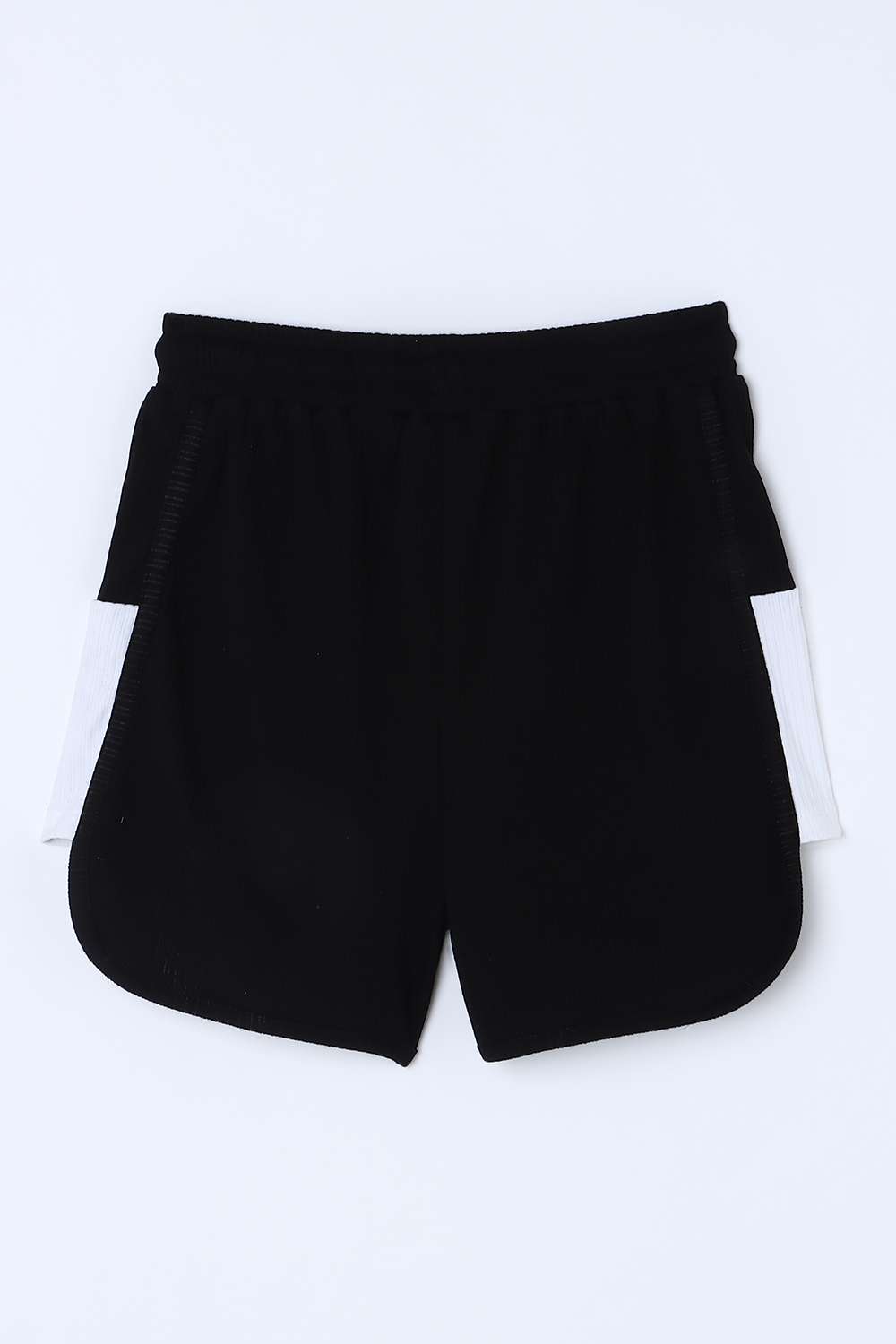 Graphic-Print-Blended-Fabric-Regular-Fit-Girls-Shorts