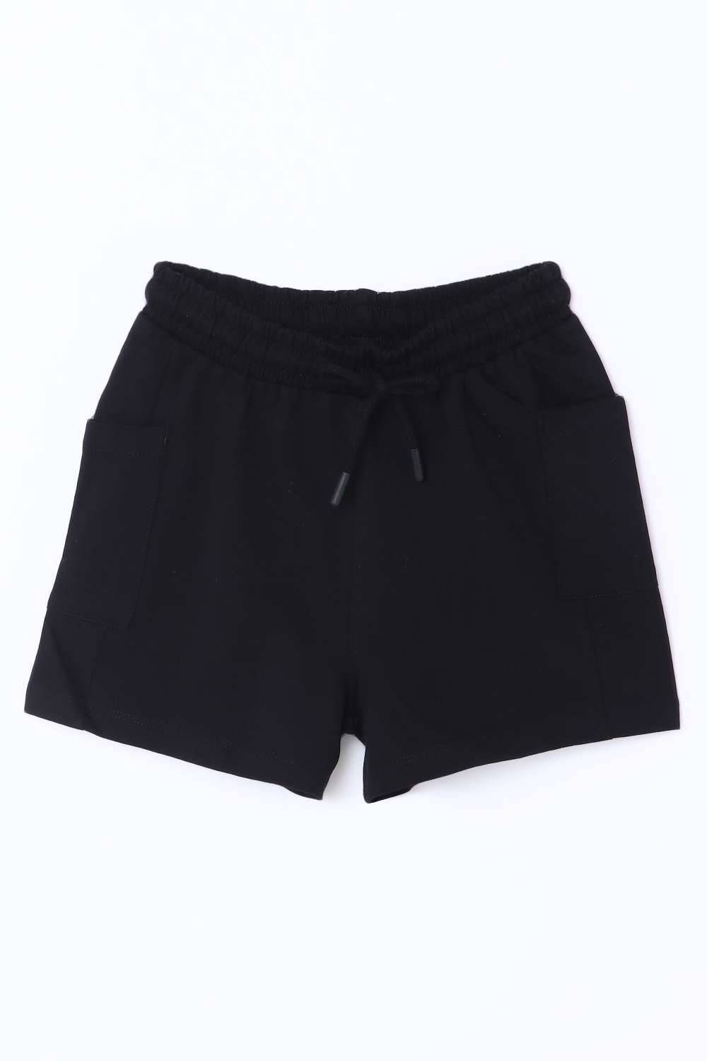 Solid-Blended-Fabric-Regular-Fit-Girls-Shorts