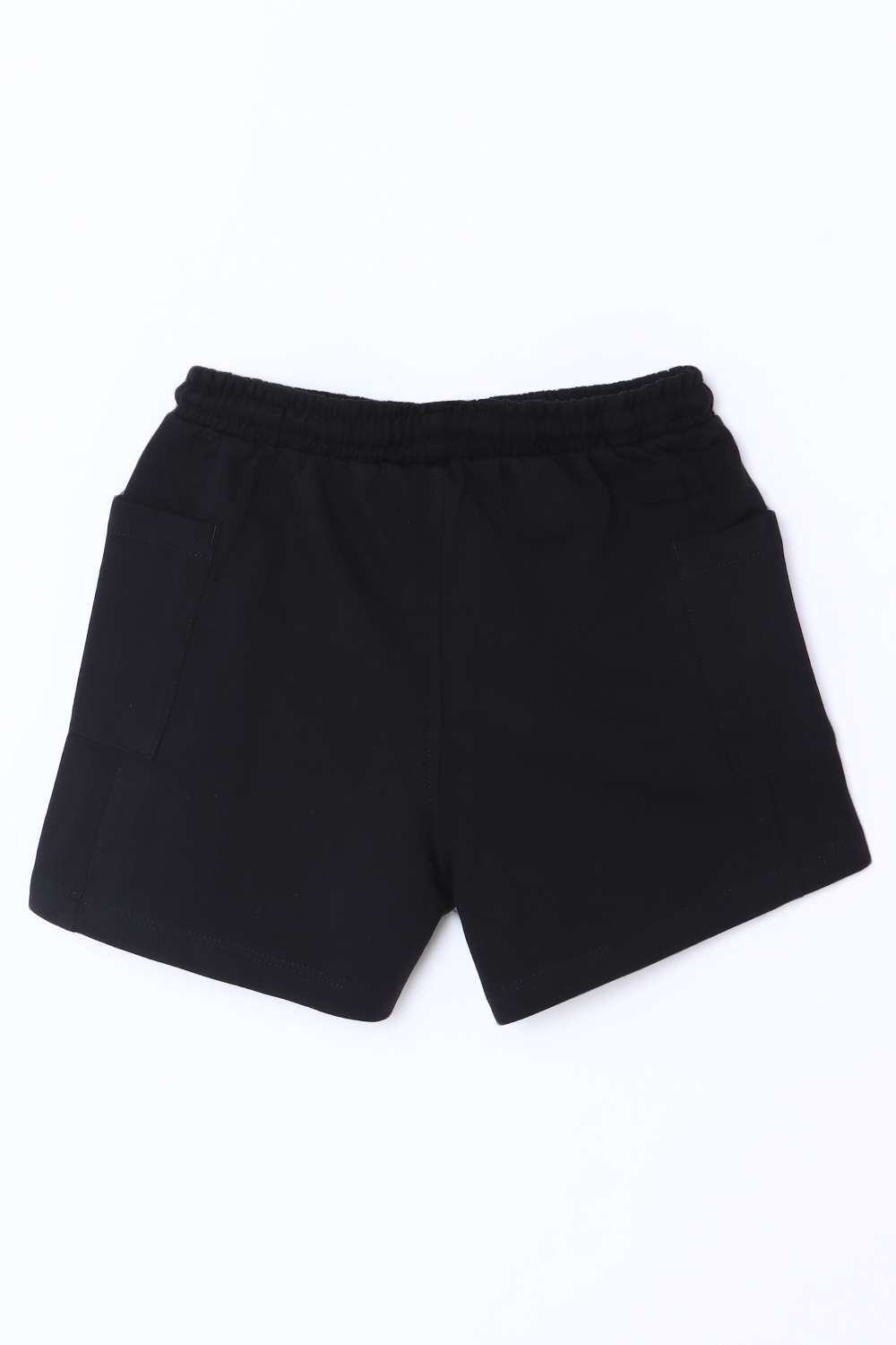 Solid-Blended-Fabric-Regular-Fit-Girls-Shorts