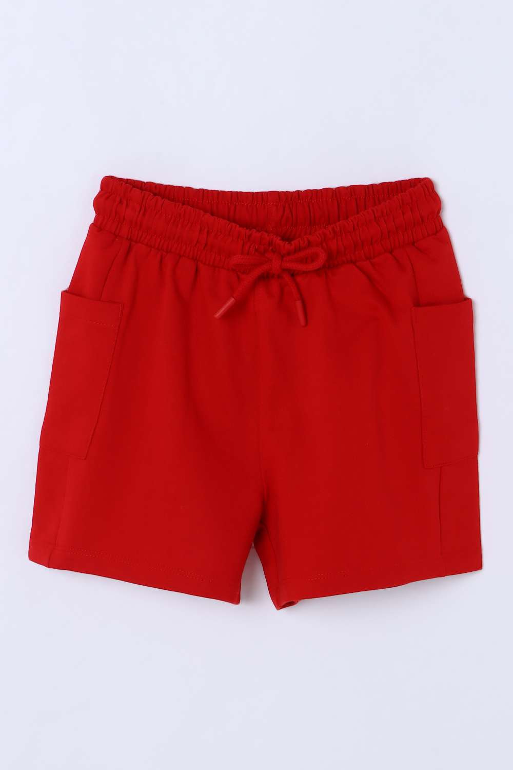 Solid-Blended-Fabric-Regular-Fit-Girls-Shorts