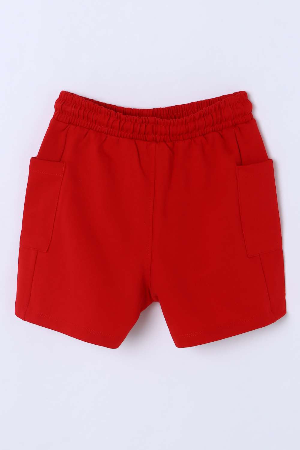 Solid-Blended-Fabric-Regular-Fit-Girls-Shorts