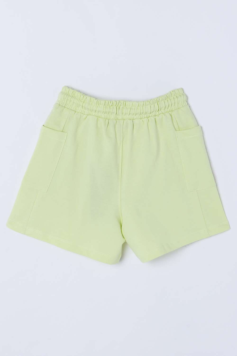 Solid-Blended-Fabric-Regular-Fit-Girls-Shorts