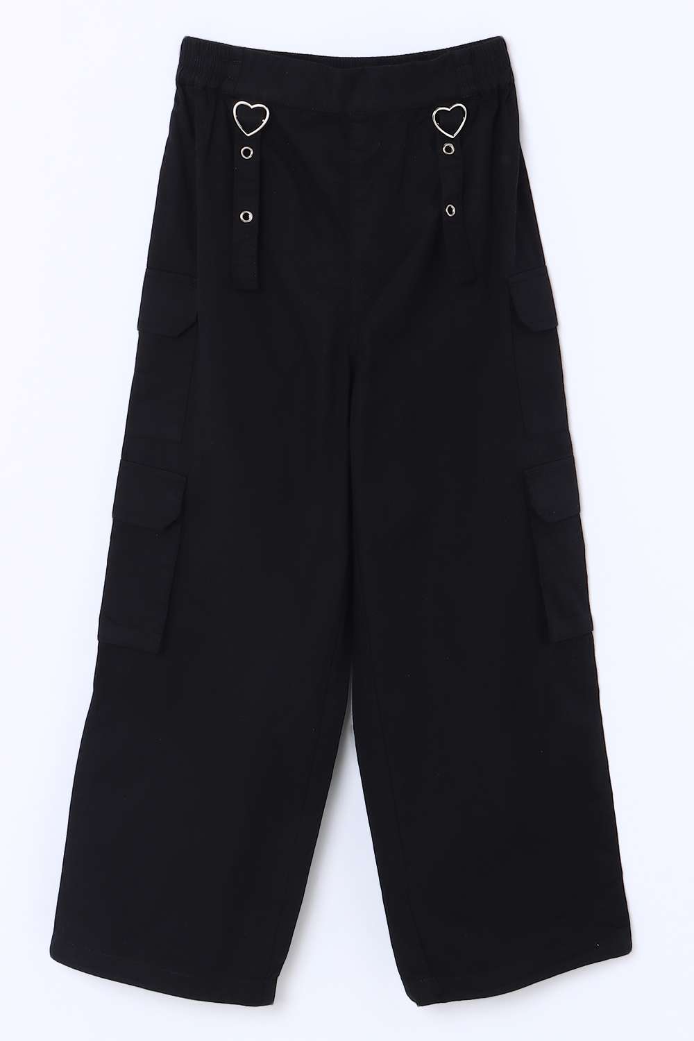 Solid-Cotton-Regular-Fit-Girls-Pants