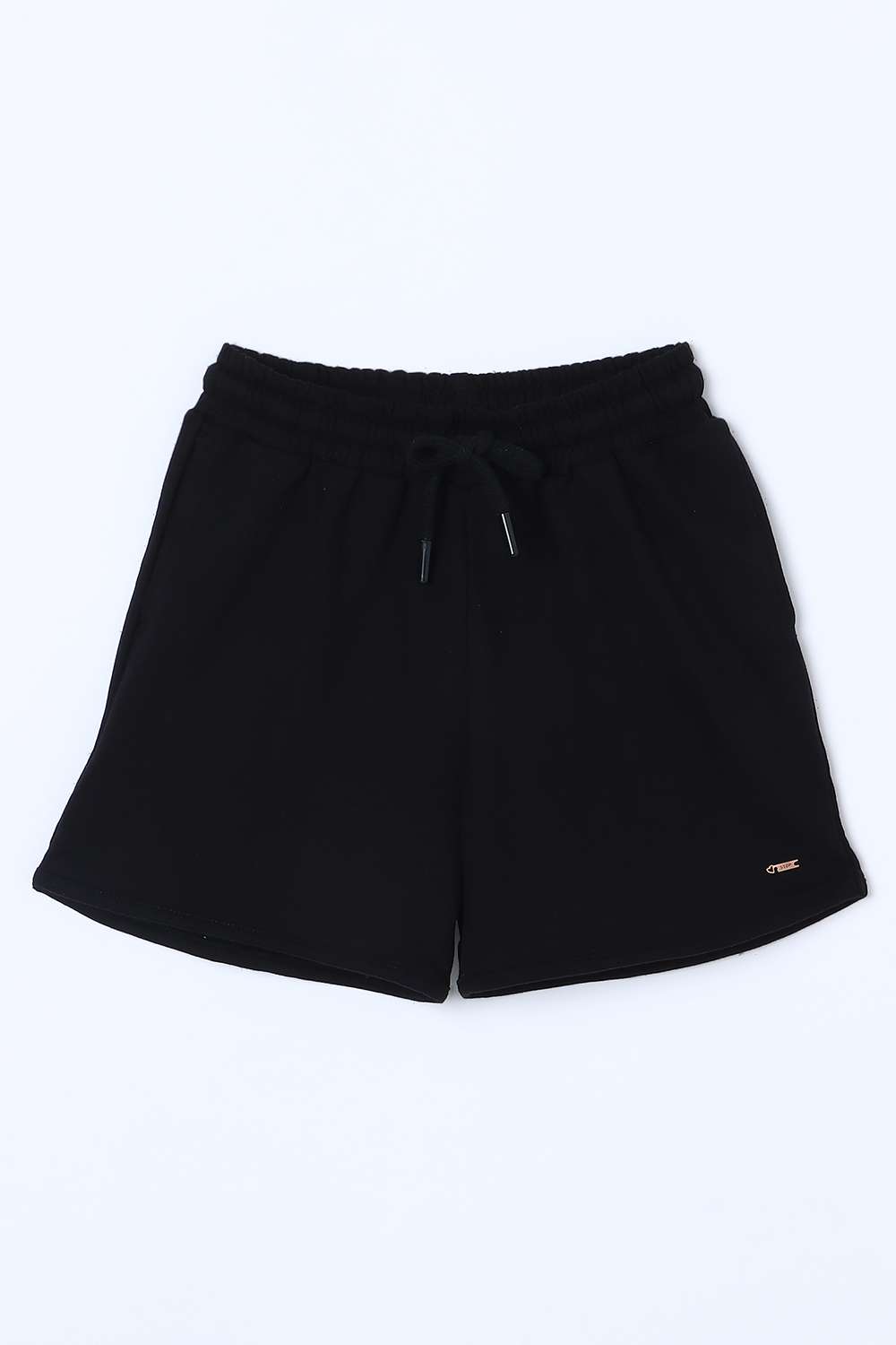 Solid-Blended-Fabric-Regular-Fit-Girls-Shorts
