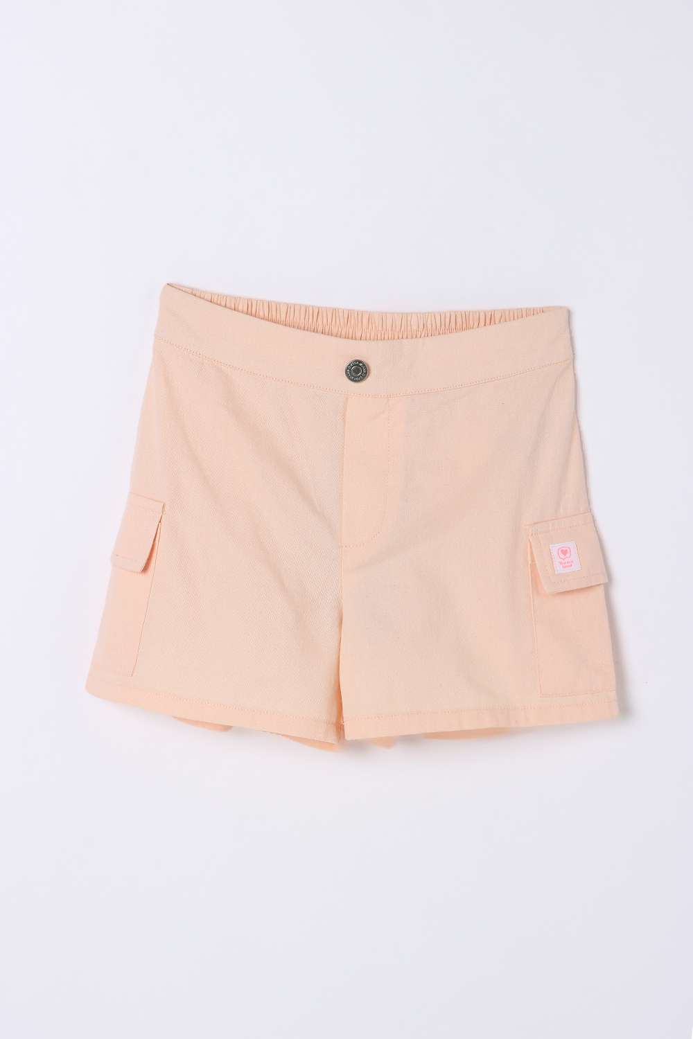 Solid-Blended-Fabric-Regular-Fit-Girls-Shorts