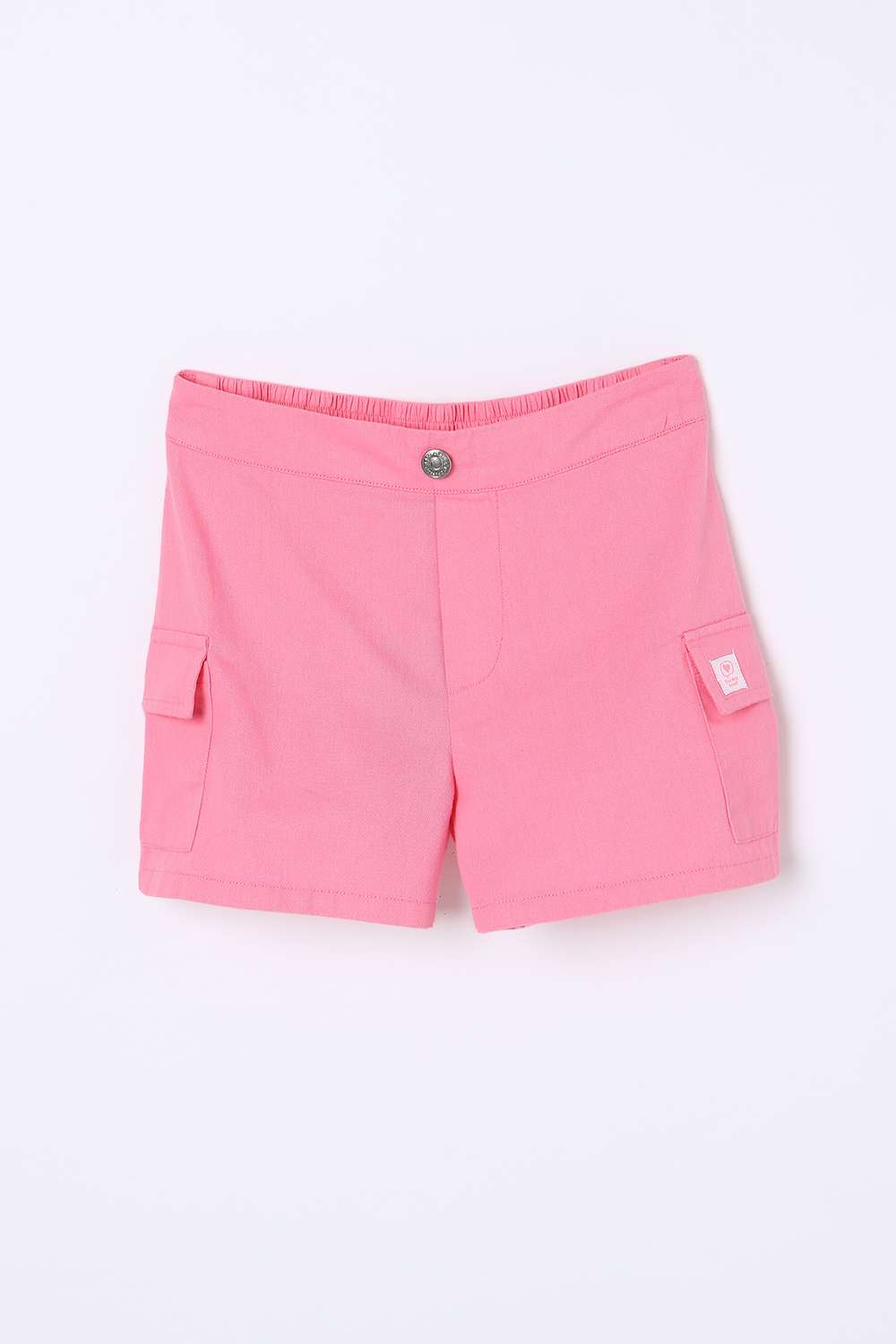 Solid-Blended-Fabric-Regular-Fit-Girls-Shorts