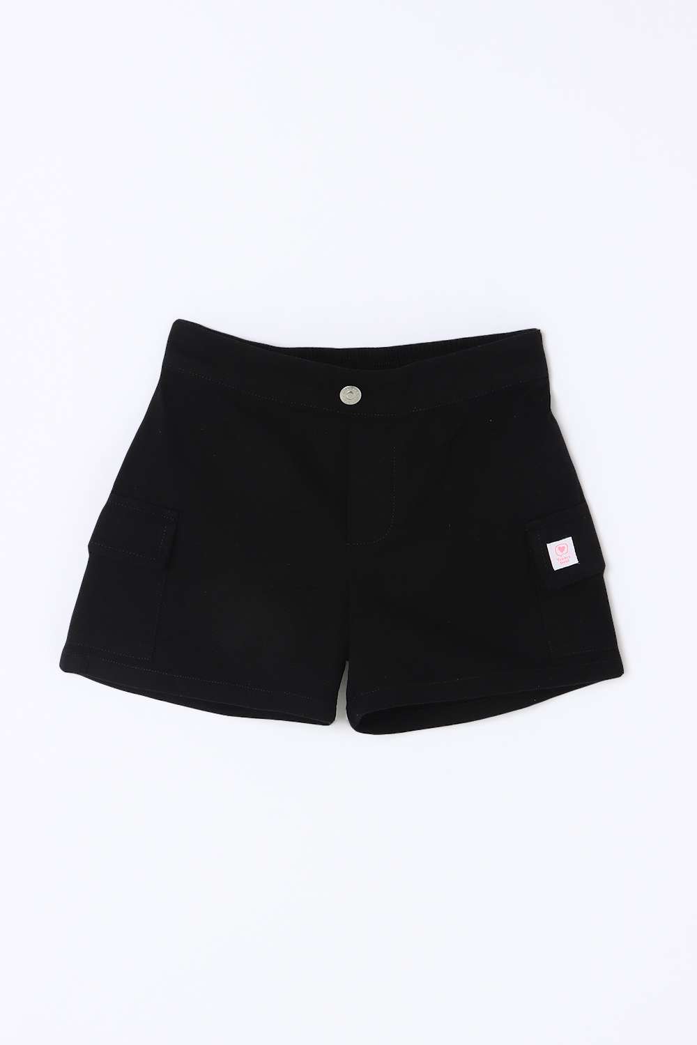 Solid-Blended-Fabric-Regular-Fit-Girls-Shorts