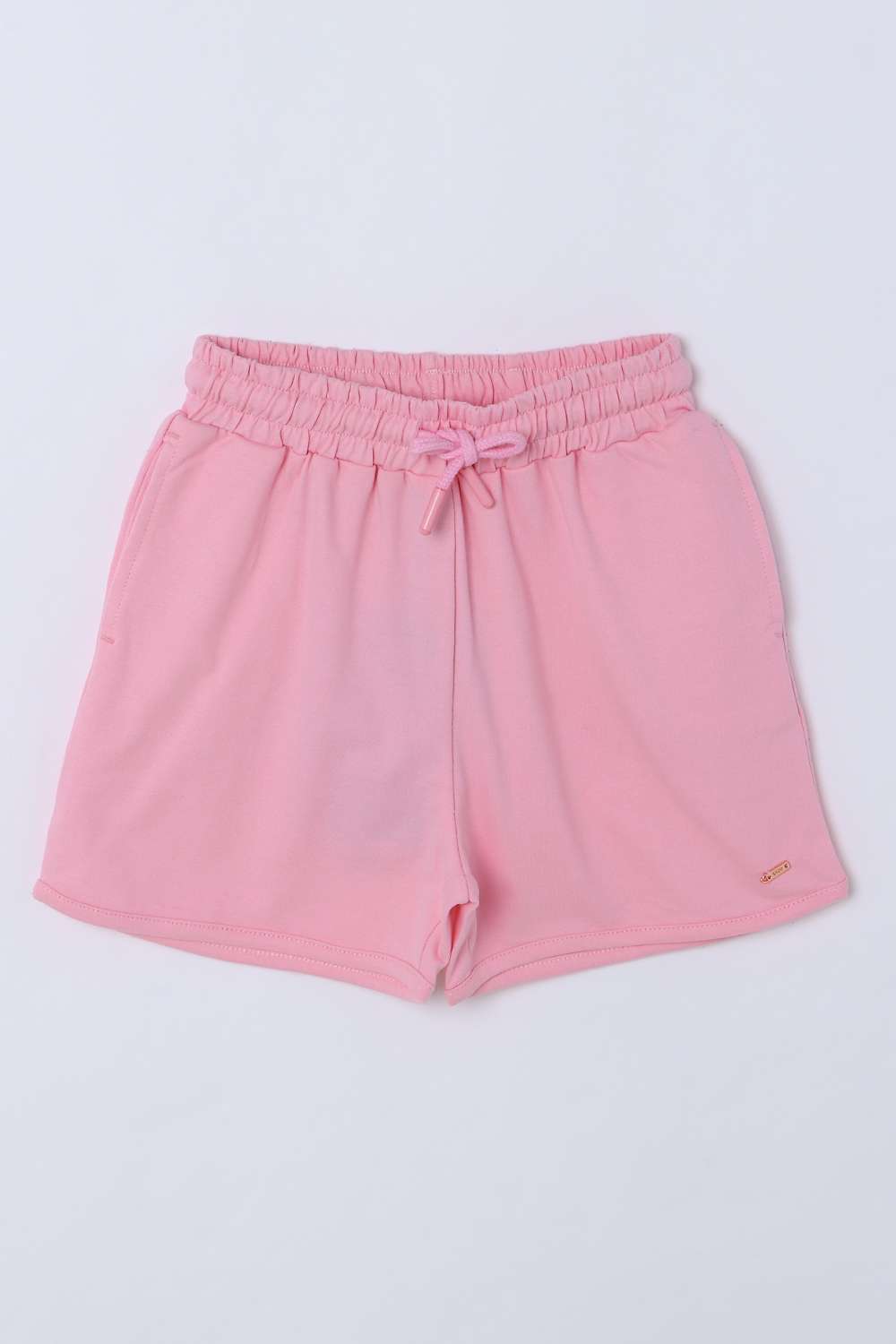 Solid-Blended-Fabric-Regular-Fit-Girls-Shorts