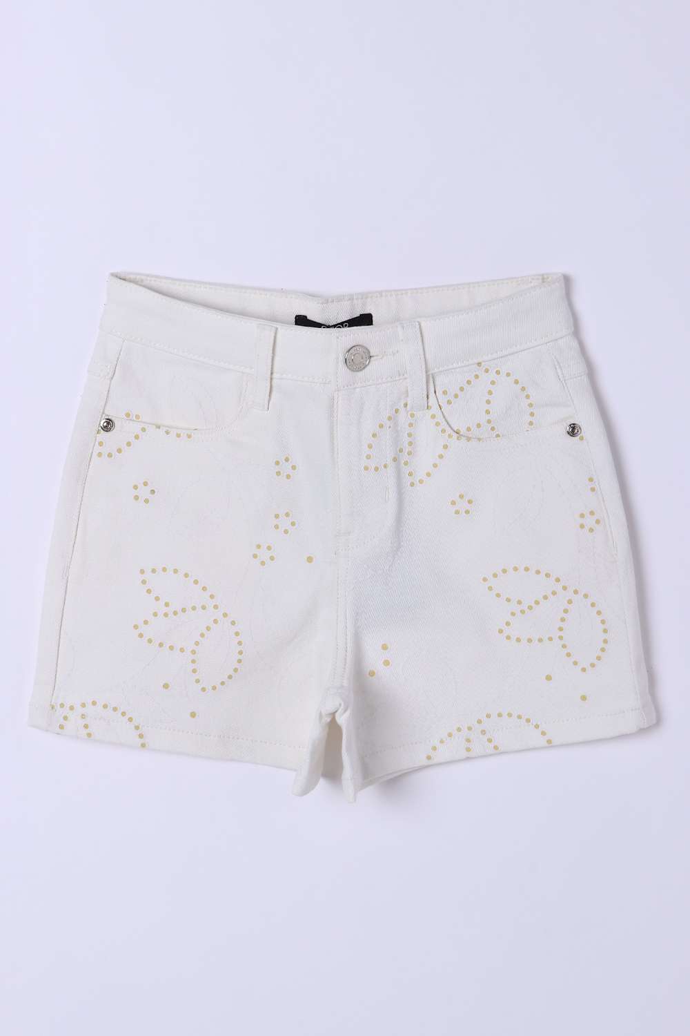 Solid-Cotton-Regular-Fit-Girls-Shorts