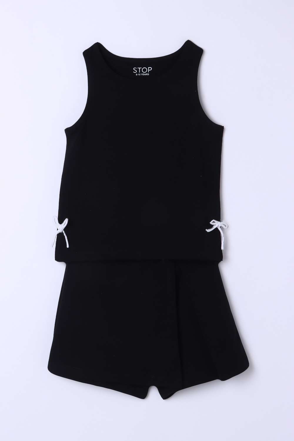 Solid-Blended-Fabric-Round-Neck-Girls-Casual-Wear-Clothing-Set