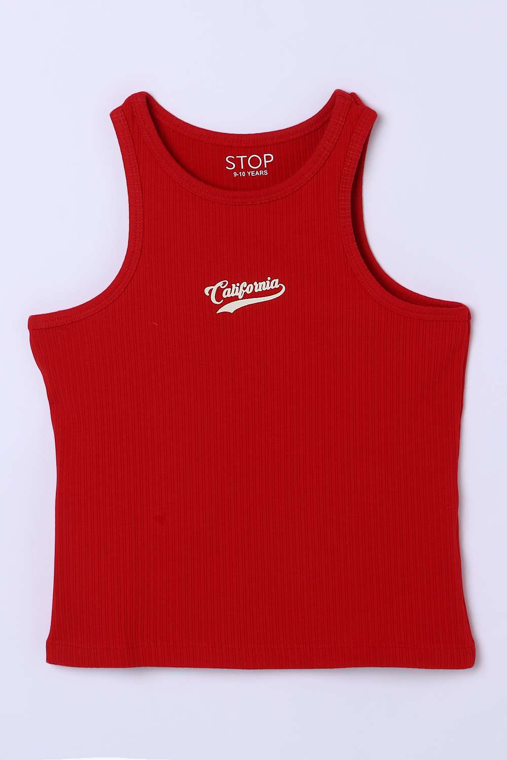 Graphic-Print-Blended-Fabric-Round-Neck-Girls-T-Shirt
