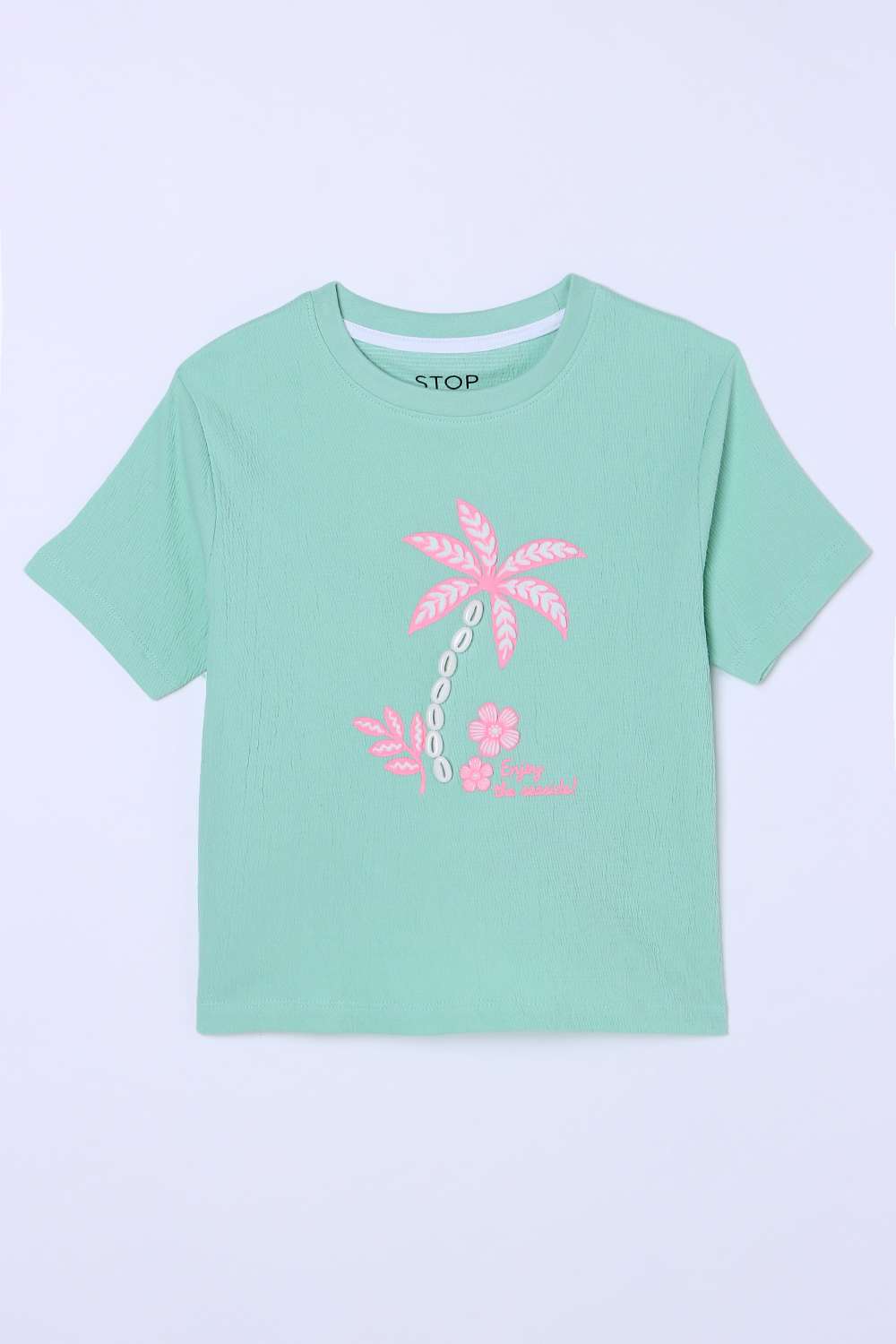 Graphic-Print-Cotton-Round-Neck-Girls-T-Shirt
