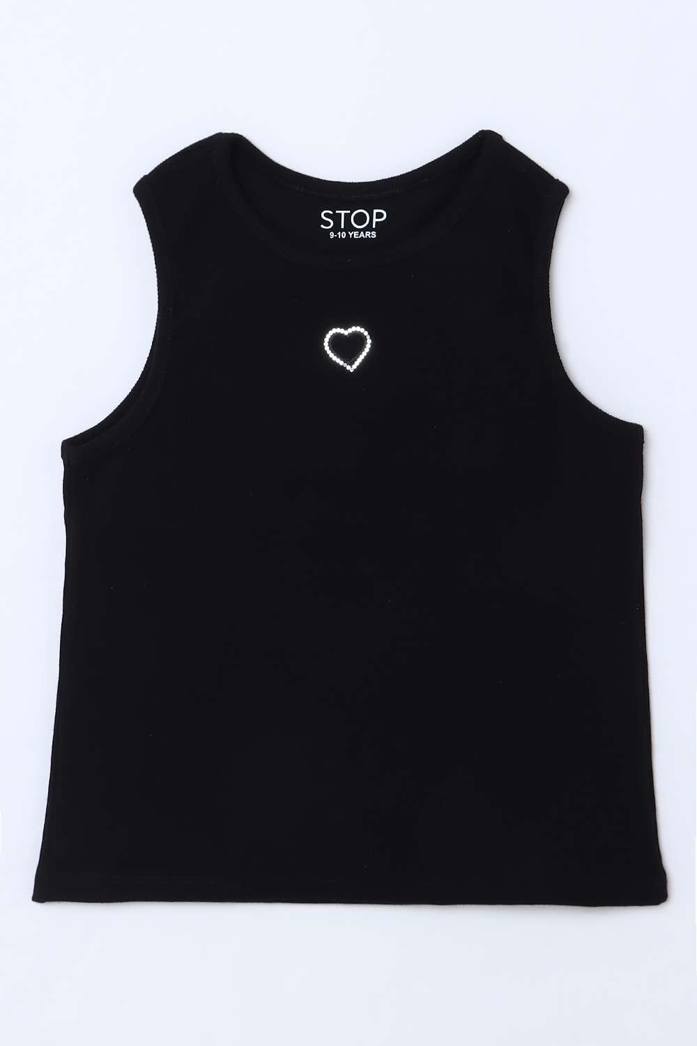 Solid-Blended-Fabric-Round-Neck-Girls-T-Shirt