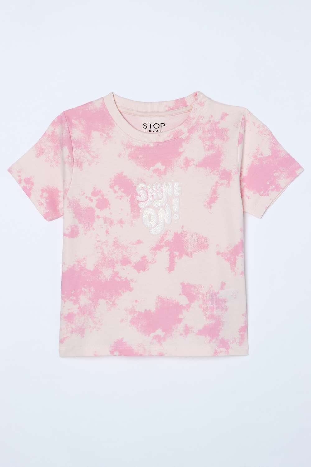 Tie-&-Dye-Cotton-Round-Neck-Girls-T-Shirt