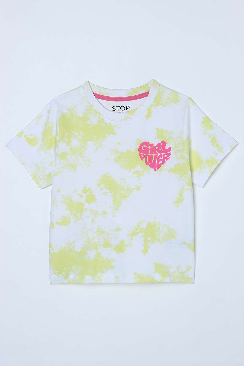 Tie-&-Dye-Cotton-Round-Neck-Girls-T-Shirt