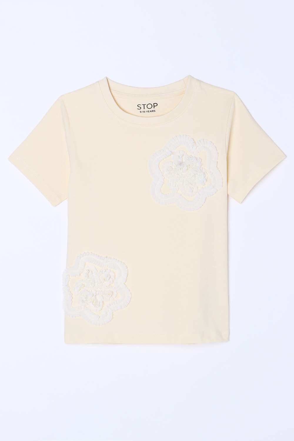 Solid-Cotton-Round-Neck-Girls-Top