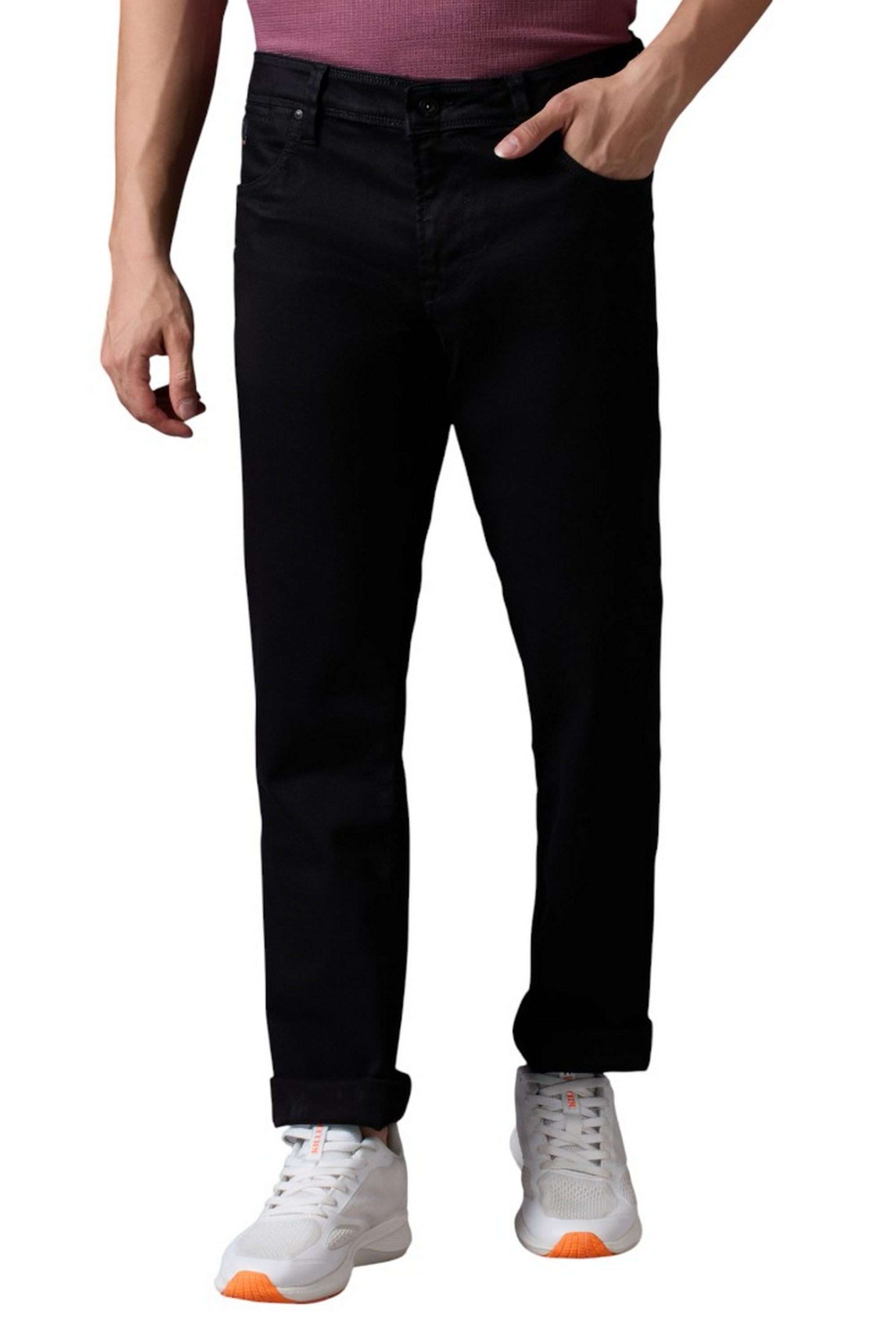 Solid-Cotton-Stretch-Skinny-Fit-Men-s-Jeans