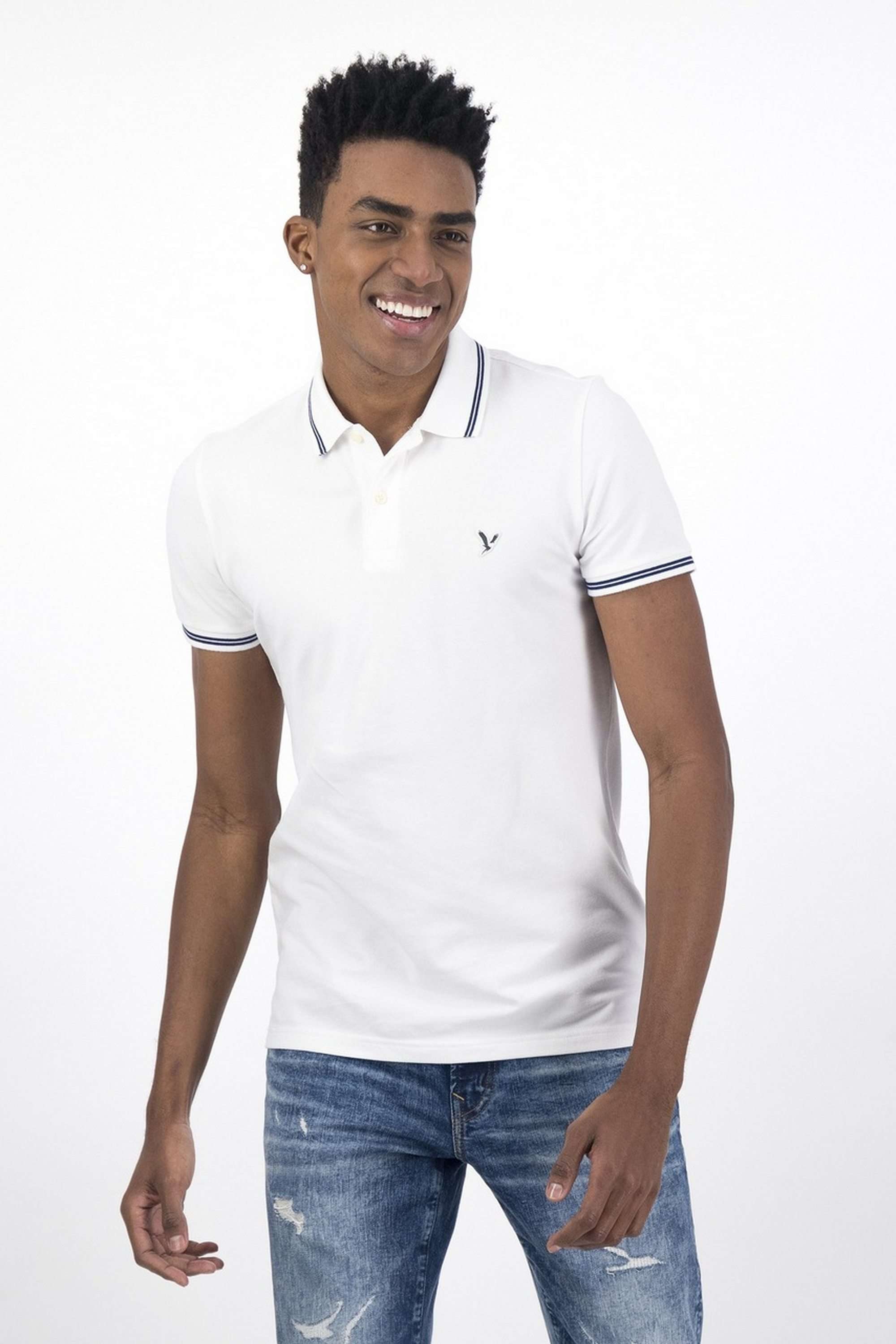 Textured-Cotton-Stretch-Polo-Men-s-T-Shirt