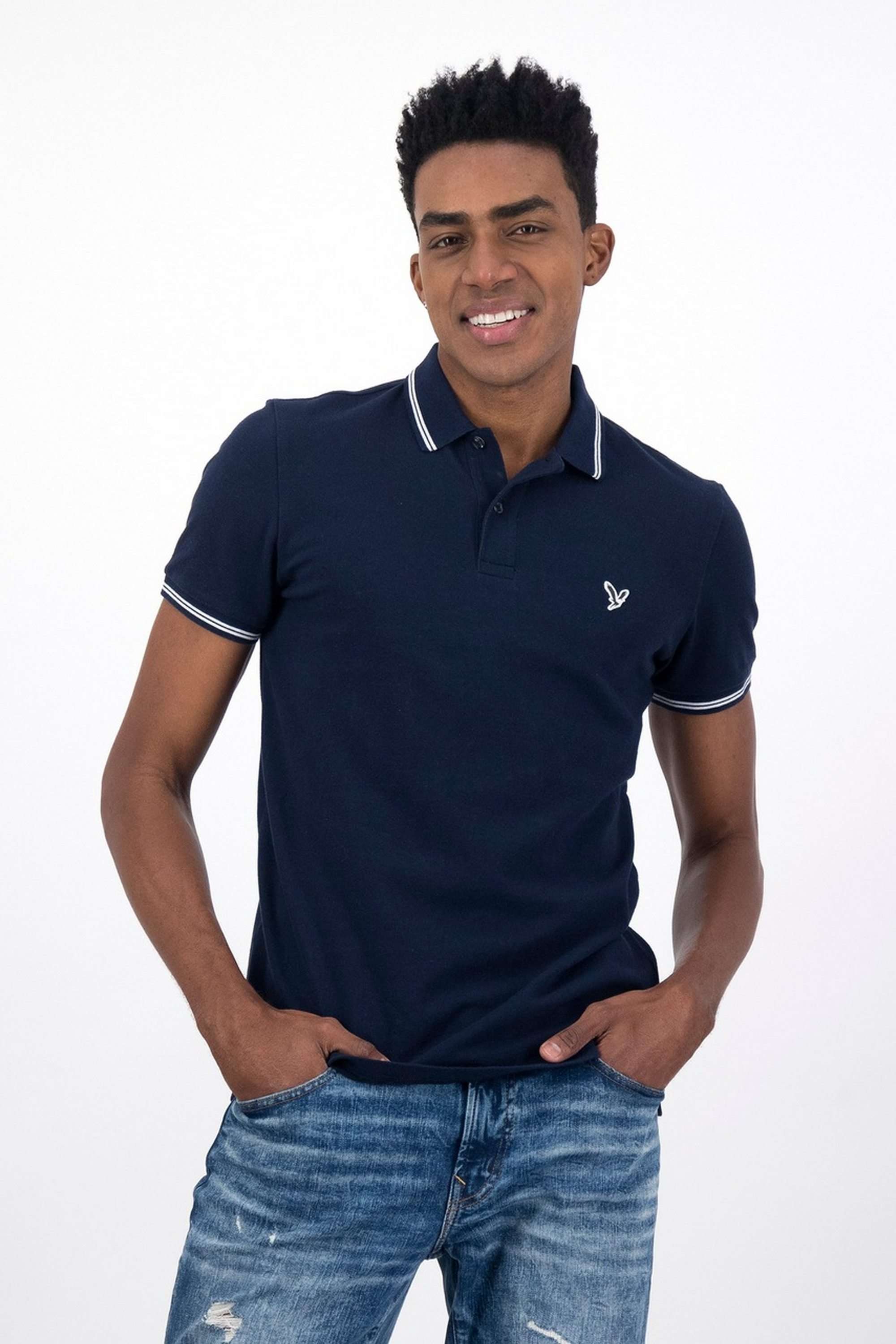 Textured-Cotton-Stretch-Polo-Men-s-T-Shirt