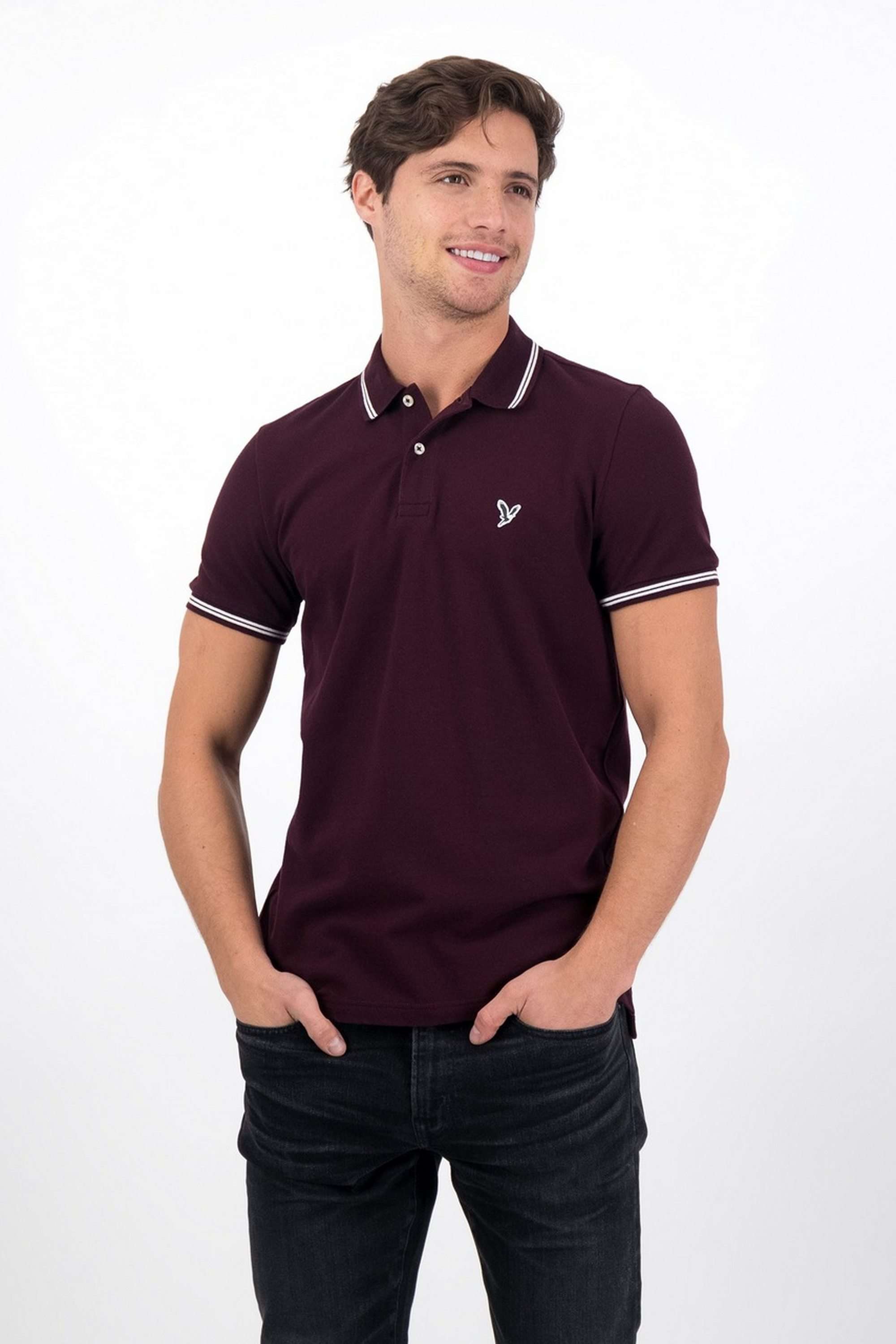 Textured-Cotton-Stretch-Polo-Men-s-T-Shirt
