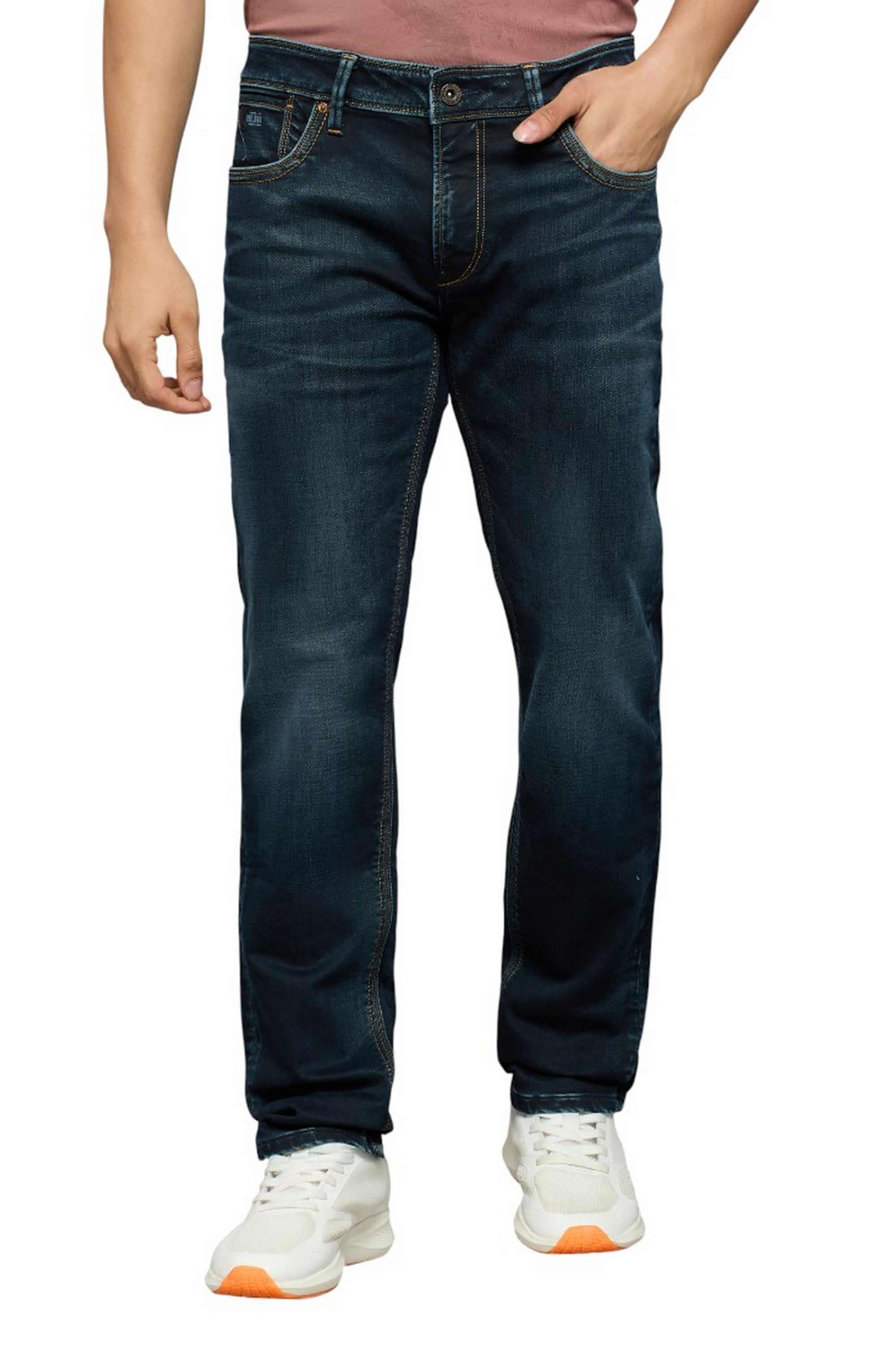 Blended-Fabric-Slim-Fit-Men-Jeans