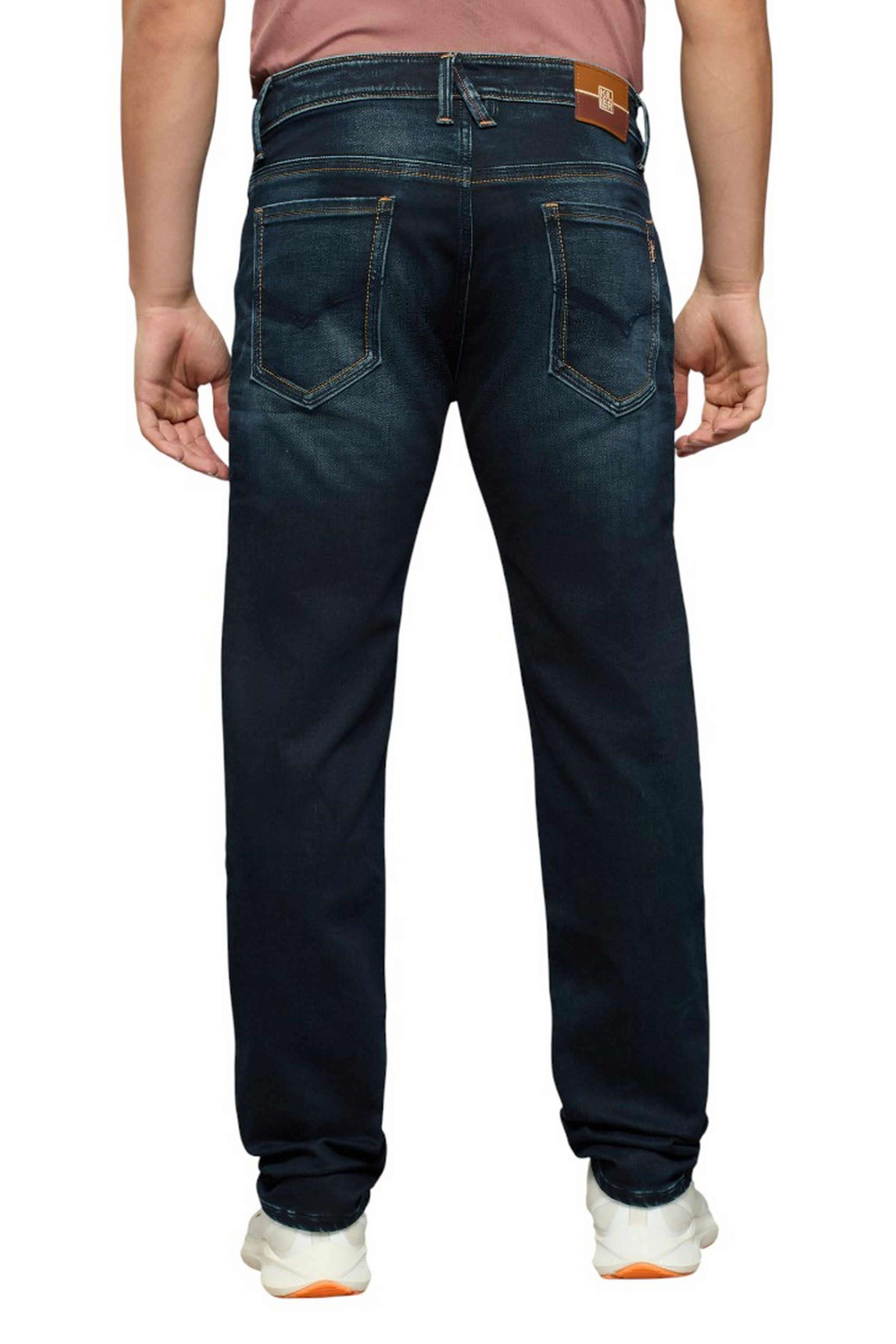 Blended-Fabric-Slim-Fit-Men-Jeans