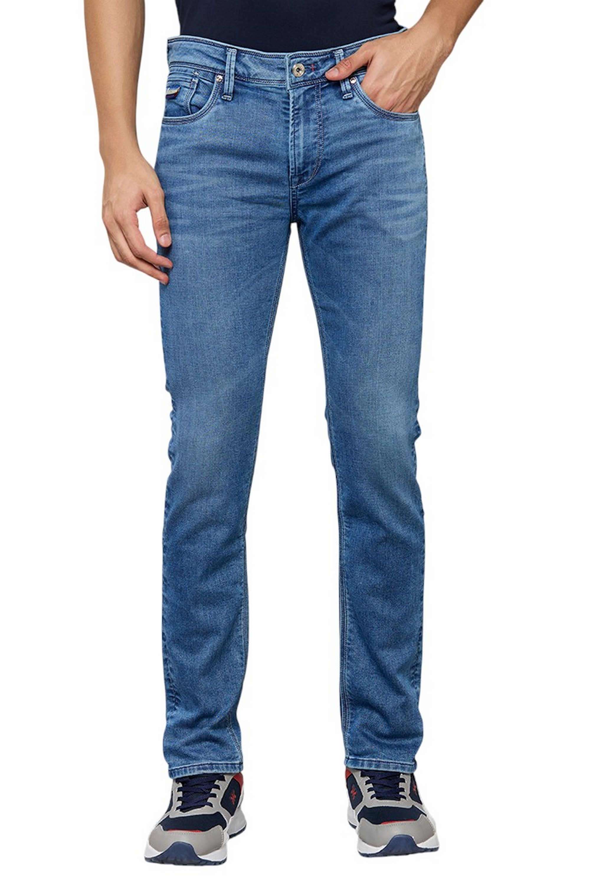 Blended-Fabric-Slim-Fit-Men-Jeans